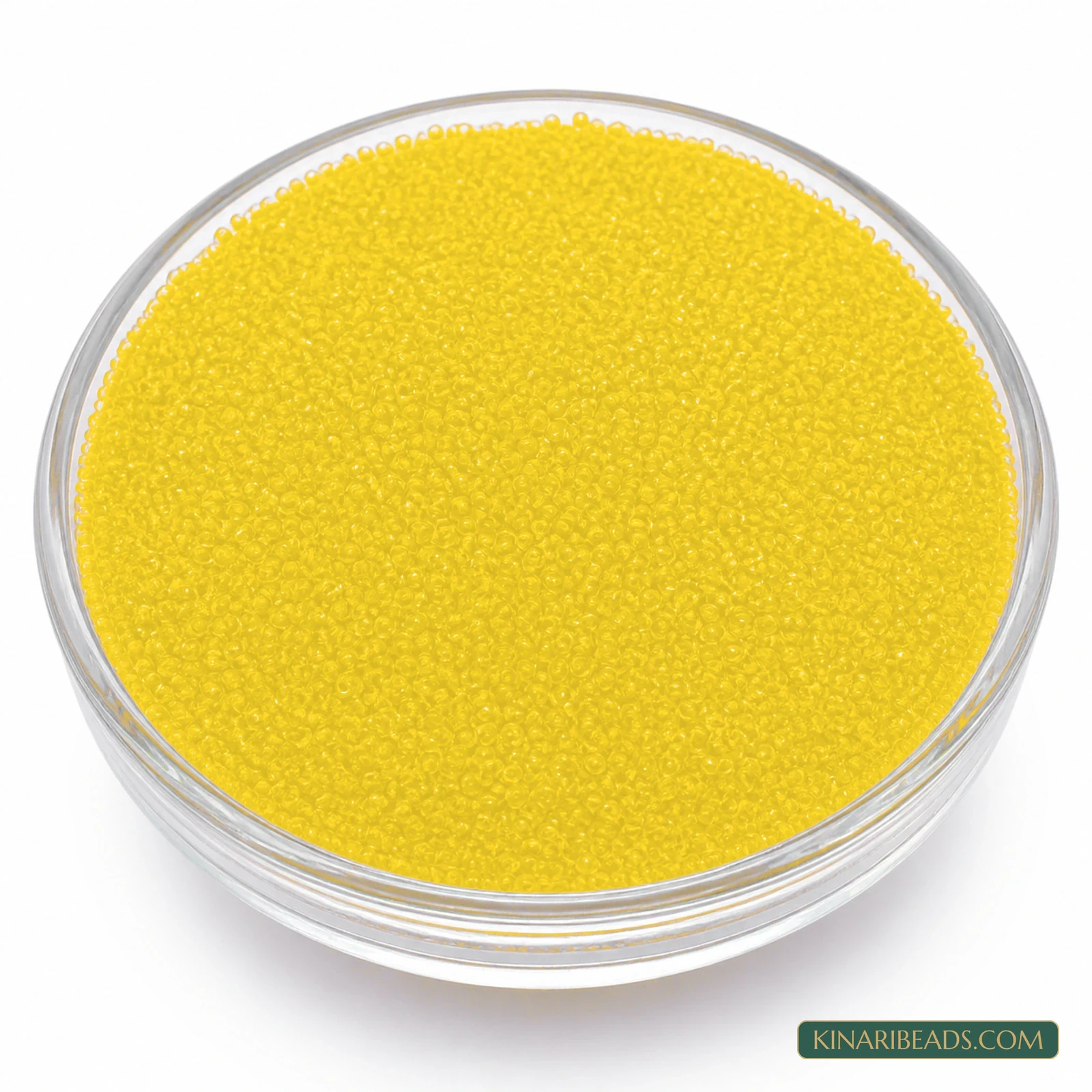 50 Gm Preciosa 11/0 Transparent Czech Glass Seed Beads - Yellow colour