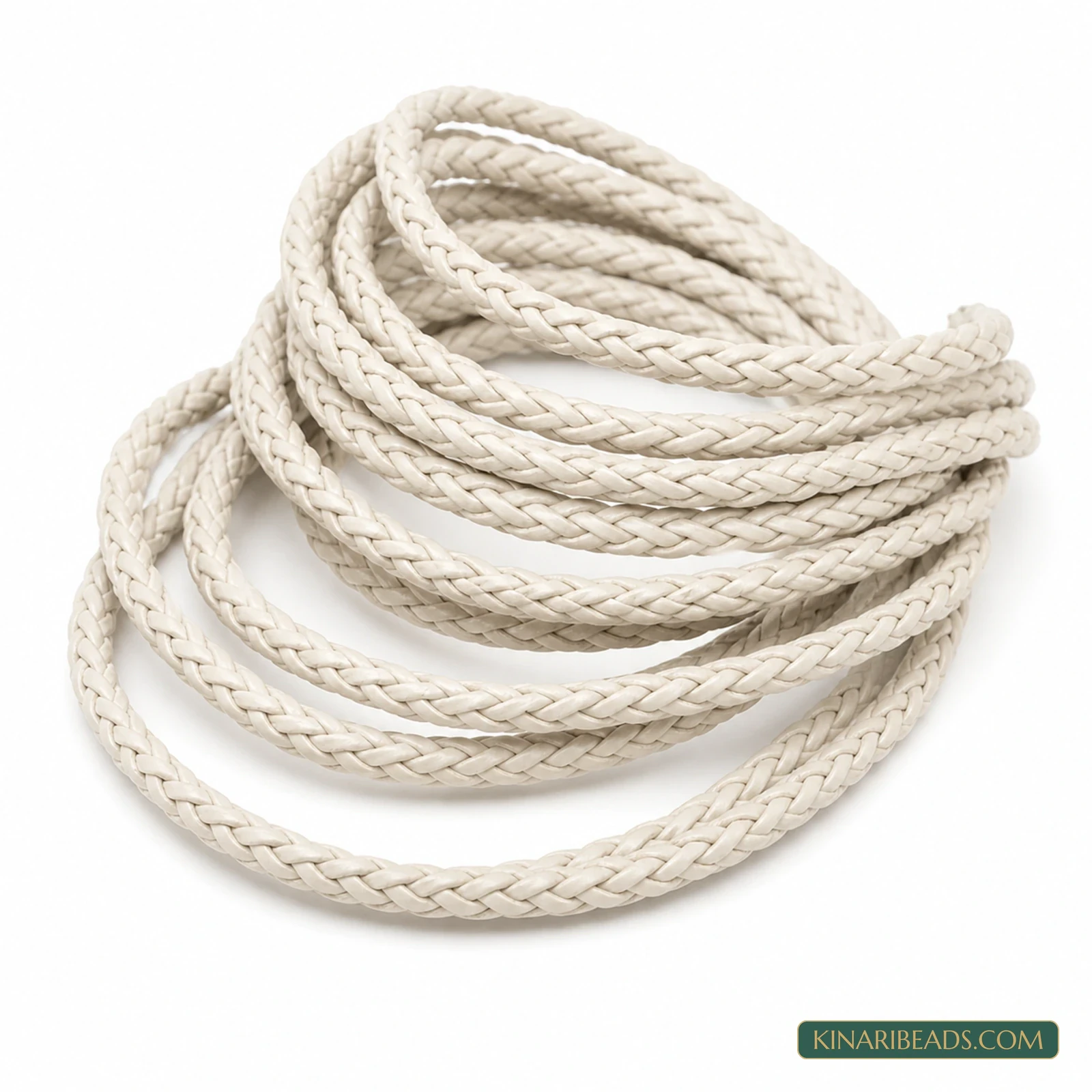 5mm Braided Leather Cord – 1m