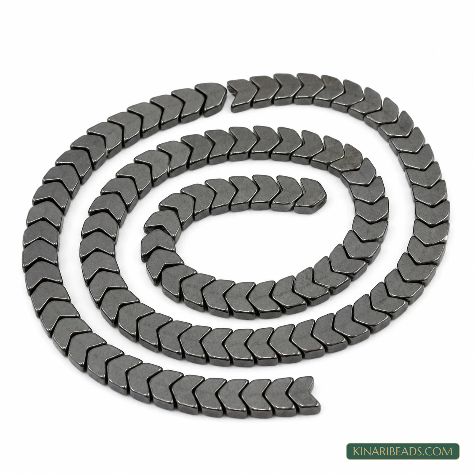 5×8mm Black Hematite Arrow Beads – 1 String