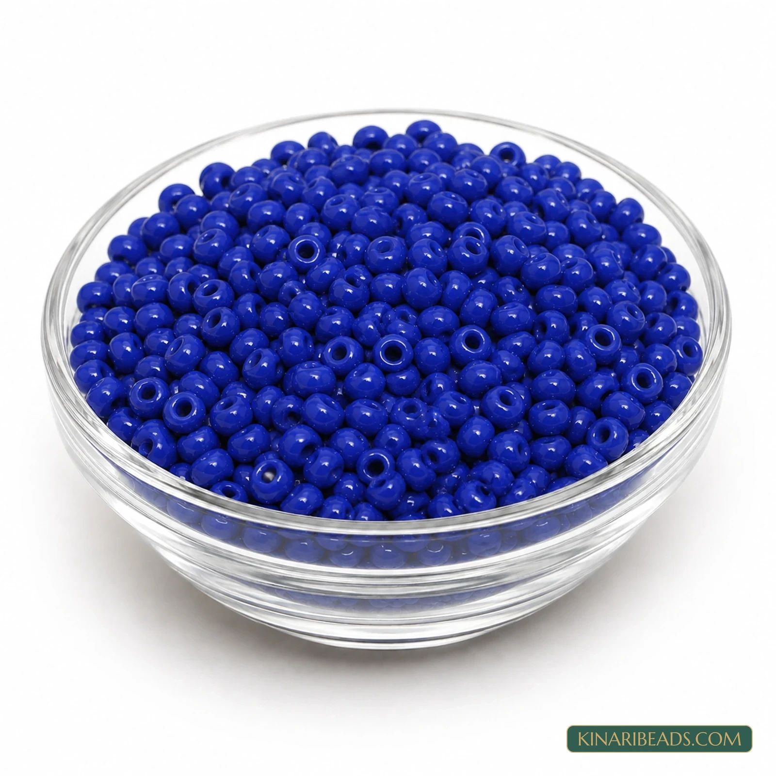 6/0 Opaque Glass Seed Beads for Jewellery Making - 100g - Blue colour