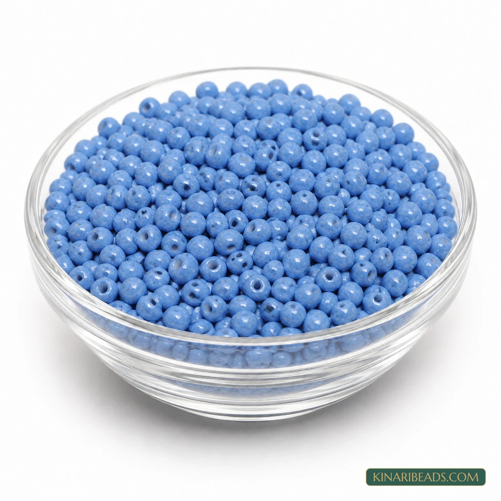 6/0 Opaque Glass Seed Beads for Jewellery Making - 100g - Sky Blue colour