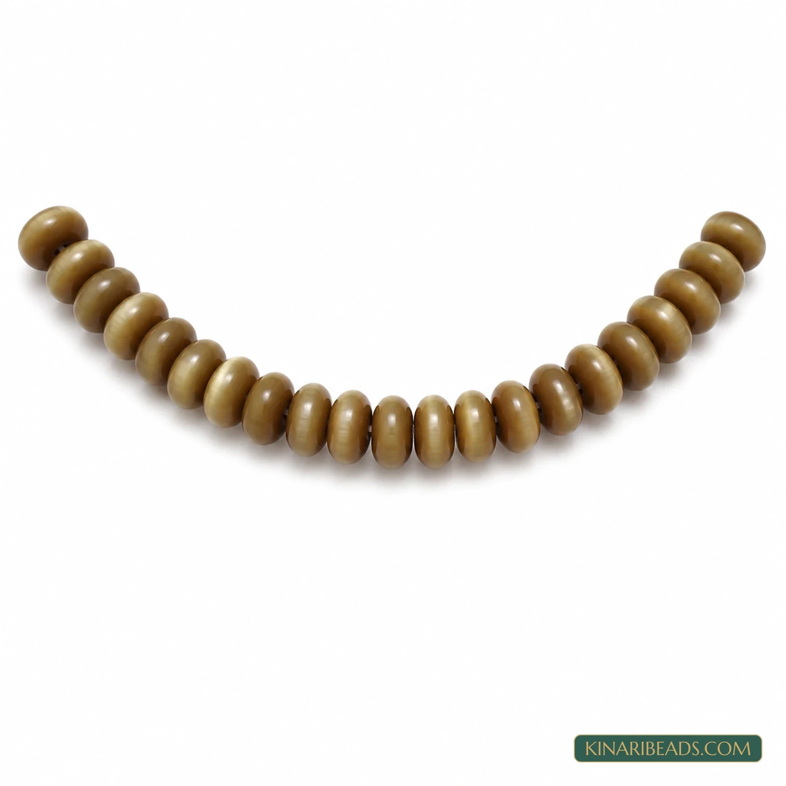6×3mm Donut Cat’s Eye Glass Beads – 1 String