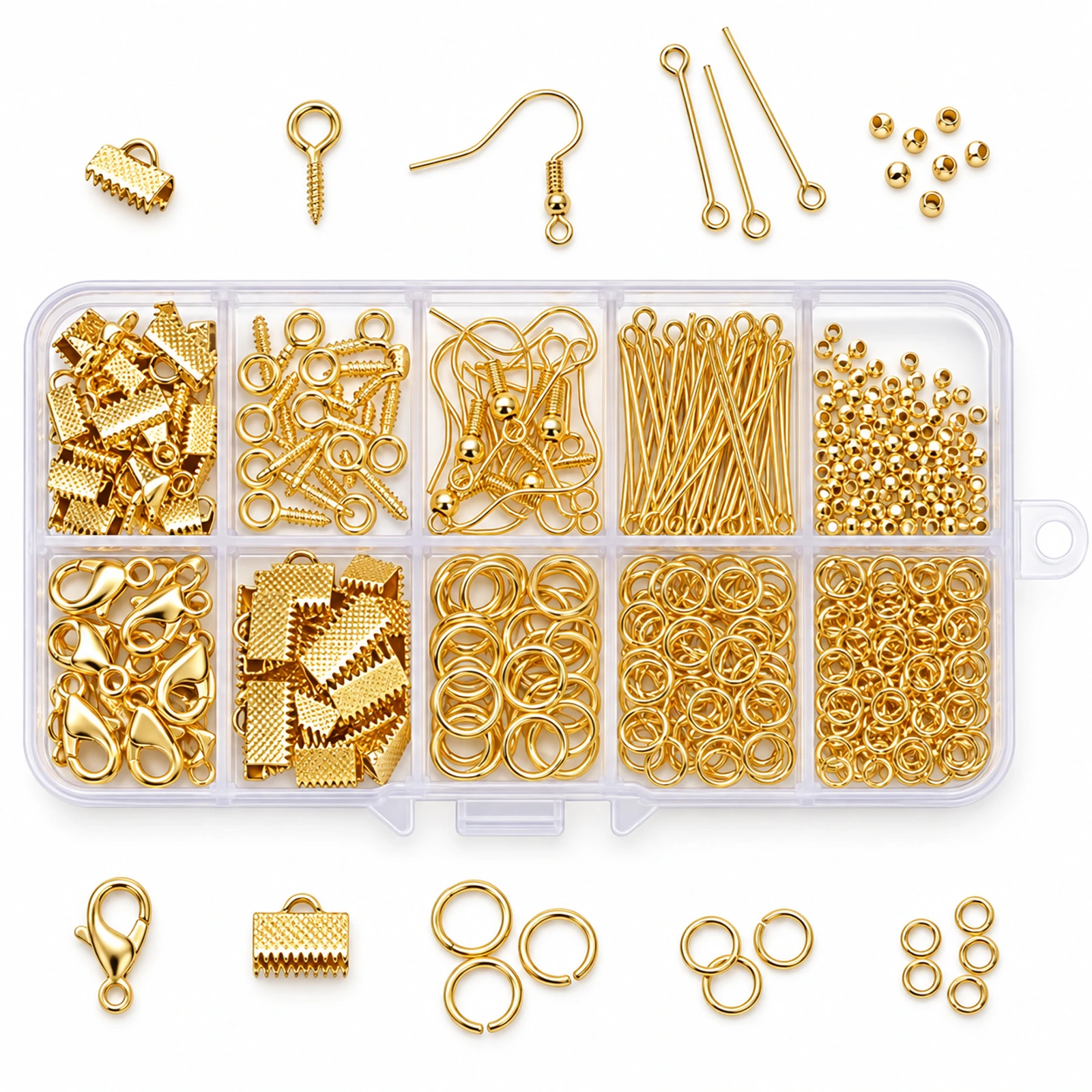710-Piece Jewellery Making Metal Findings Kit