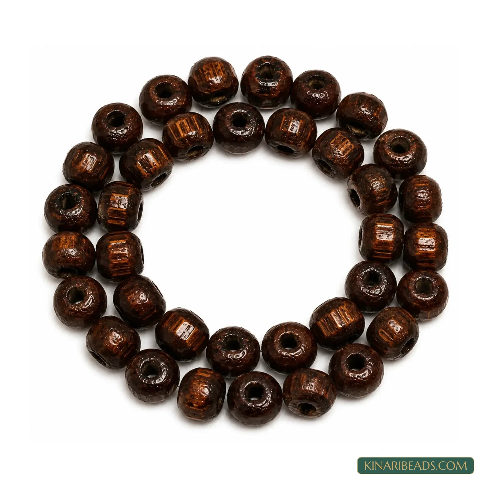 7x8mm Painted Wooden Rondelle Spacer Beads - 100 Pcs