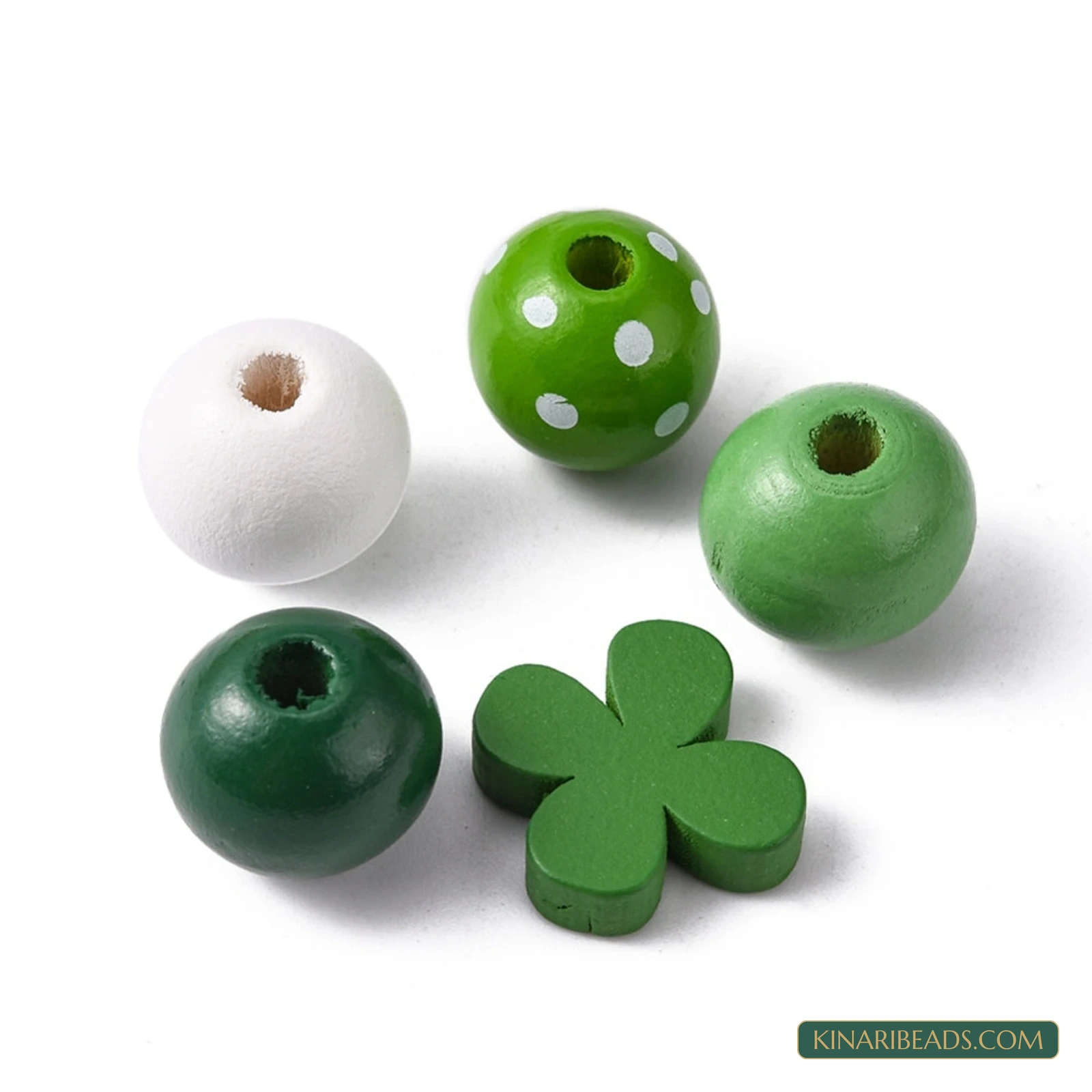 80-Piece Wooden Beads & Jute Cord Pendant Making Kit product image