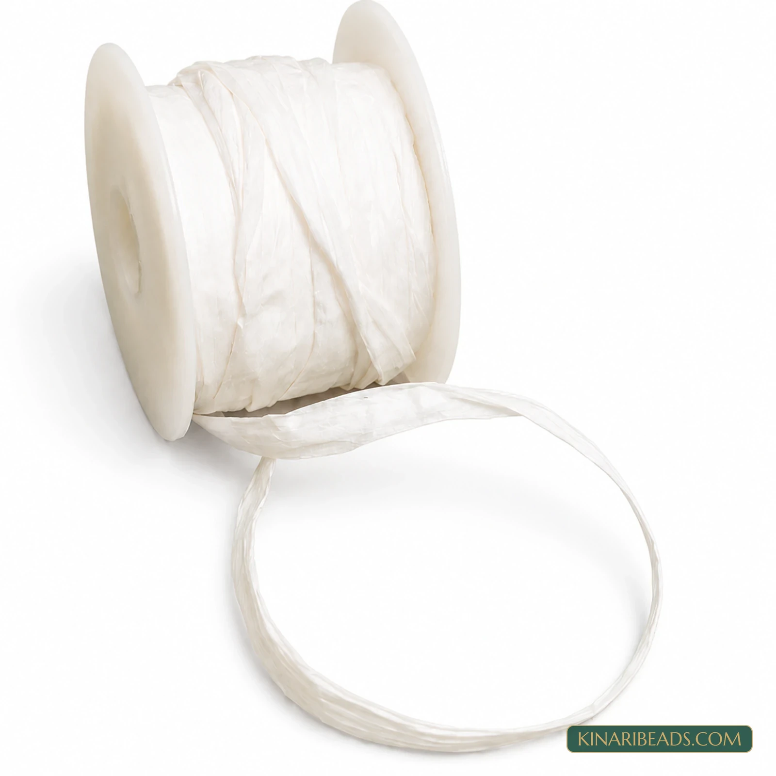 8mm White Paper Raffia Craft Cord – 10m