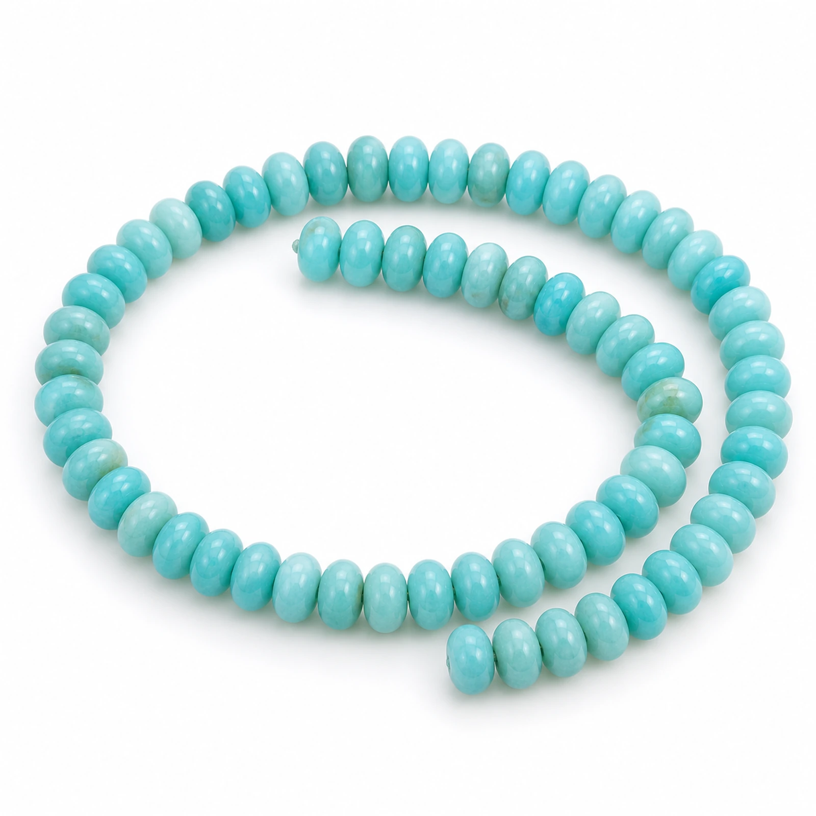 8x5mm Turquoise Rondelle Gemstone Beads - 1 String