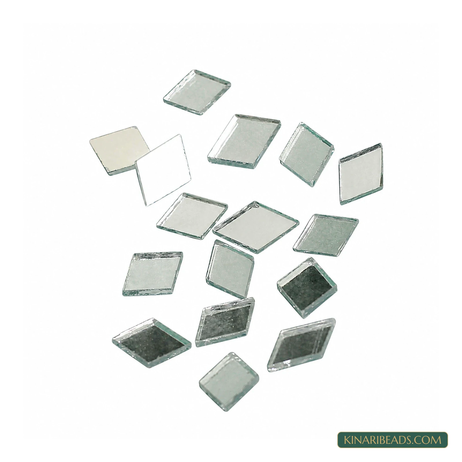8×7mm Diamond Glass Mirrors – 50g