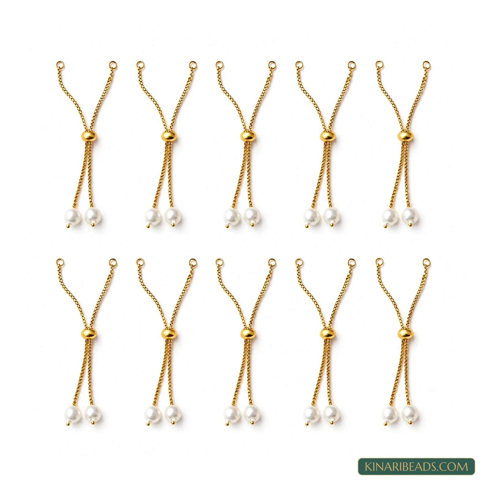 Adjustable Slider Bracelet Extender Connectors – Pack of 10