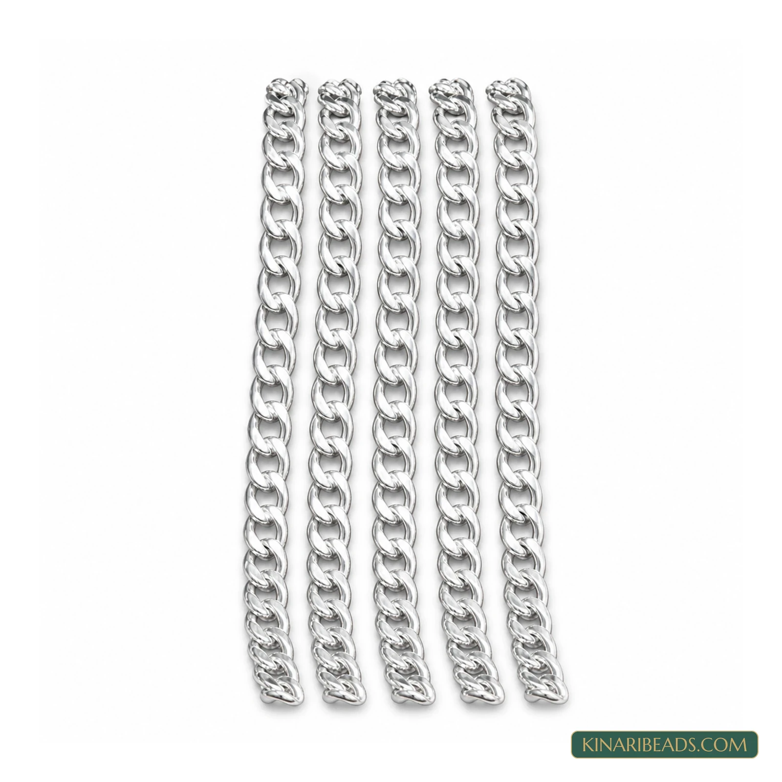 Aluminium Link Chain – 10×7mm, 5m - Silver colour