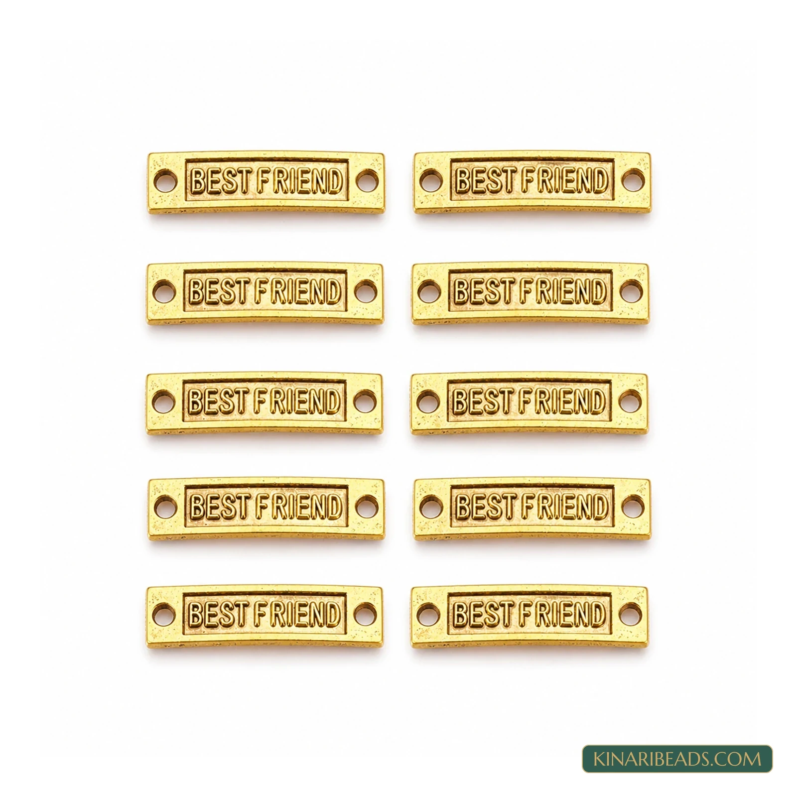 Antique Gold Best Friend Word Links – 35mm