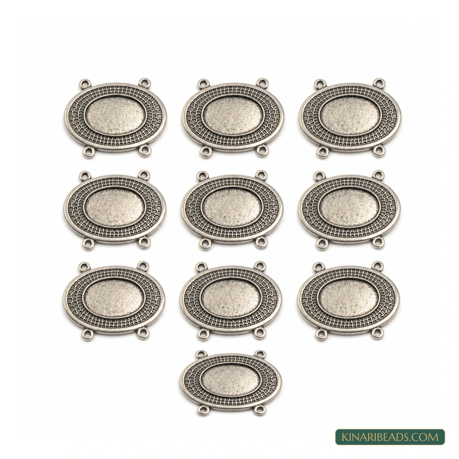 Antique Silver Decorative Connector Bar – 1.25 Inch