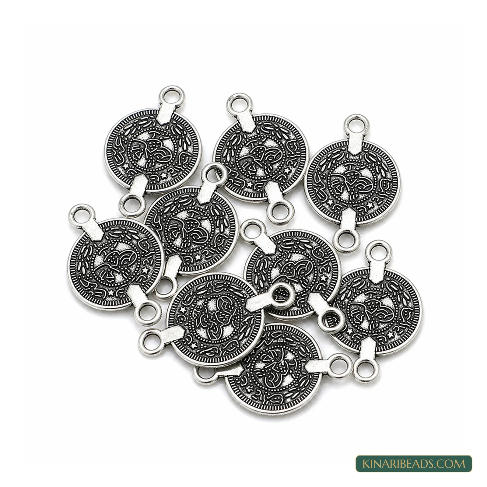 Antique Silver Decorative Link Connectors – 18x28mm