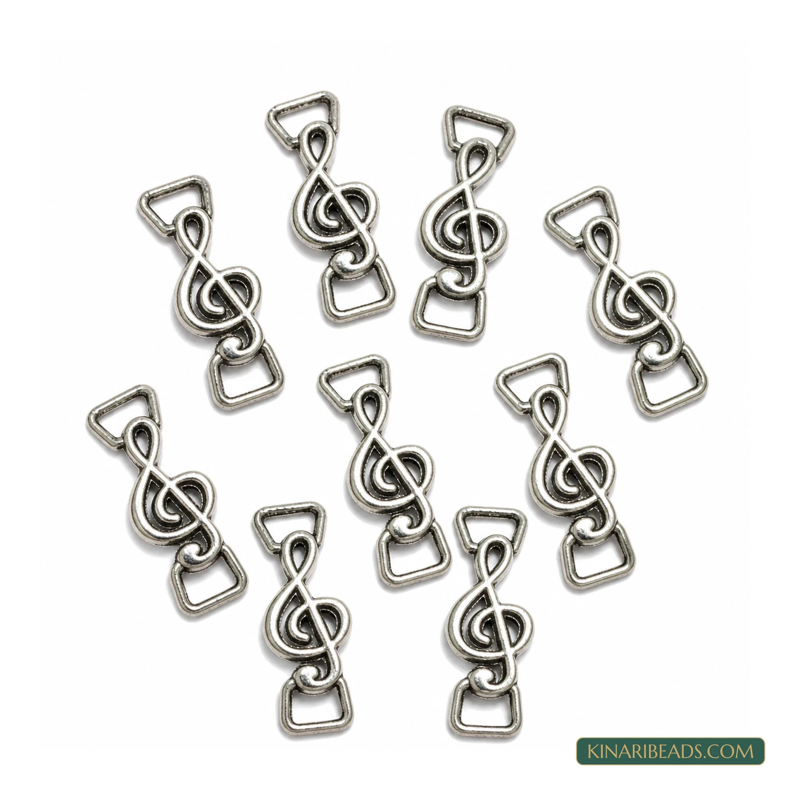 Antique Silver Figure Link Connectors – 23mm, 10 Pack