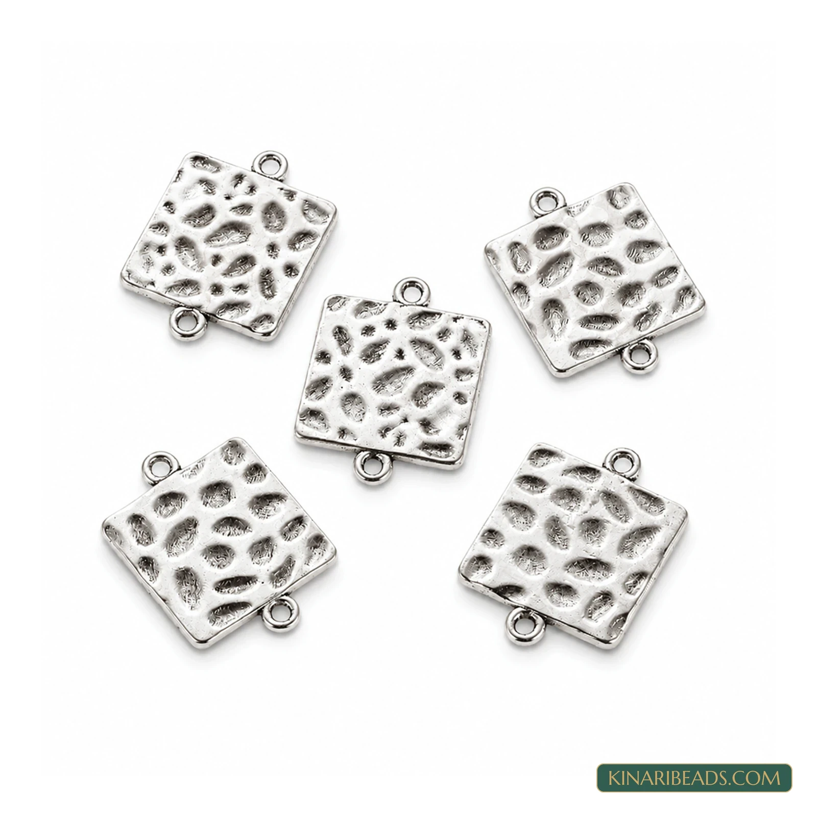 Antique Silver Rectangle Connectors – 26x19mm - Silver colour