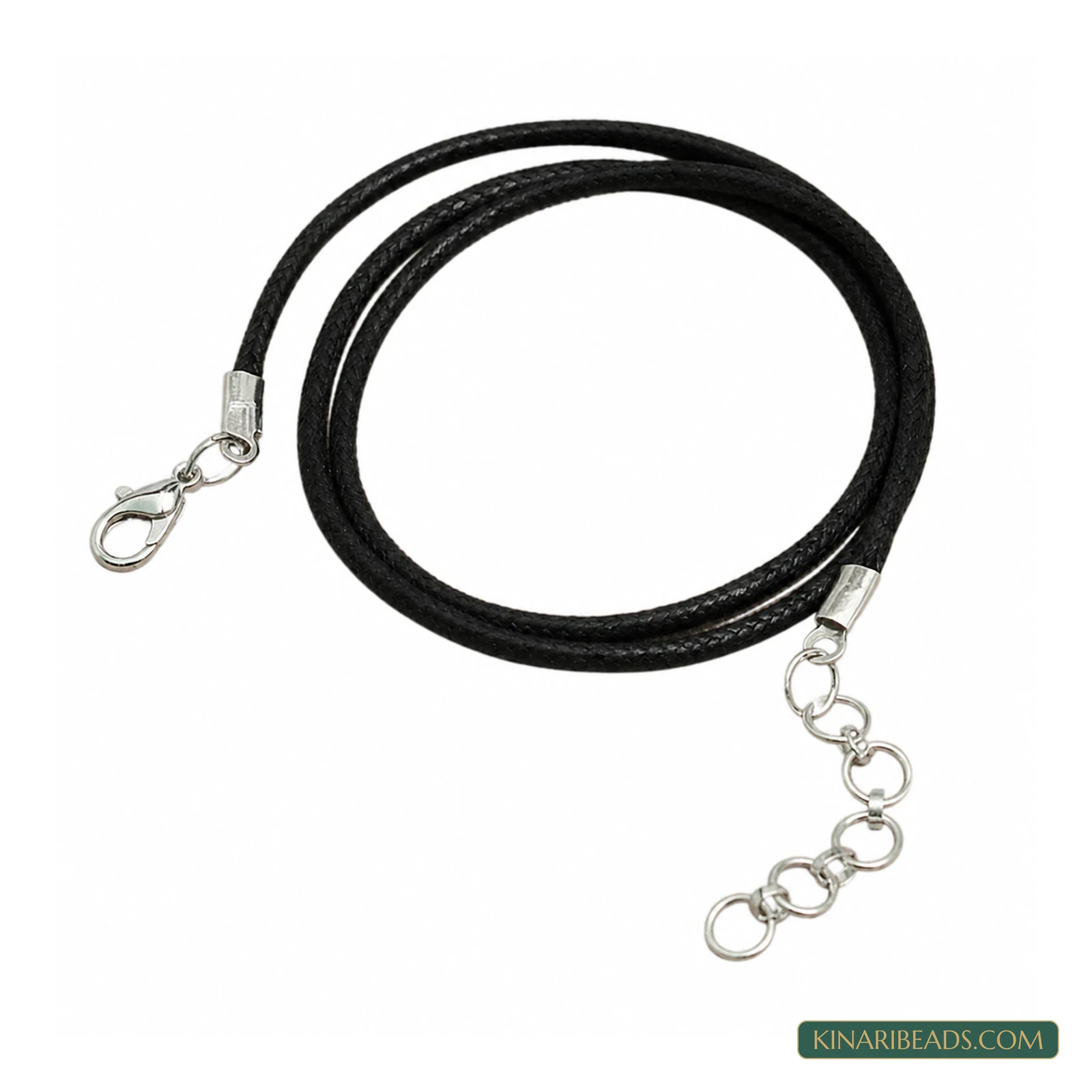 Black 2mm Necklace Cord with Clasp – Pack of 10 product image