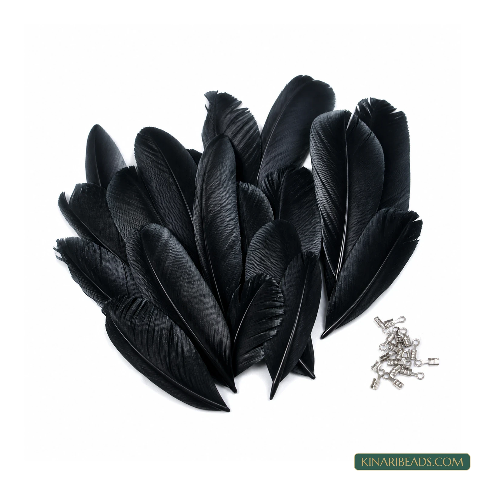 Black Natural Craft Feathers – 80 or 800 Pieces