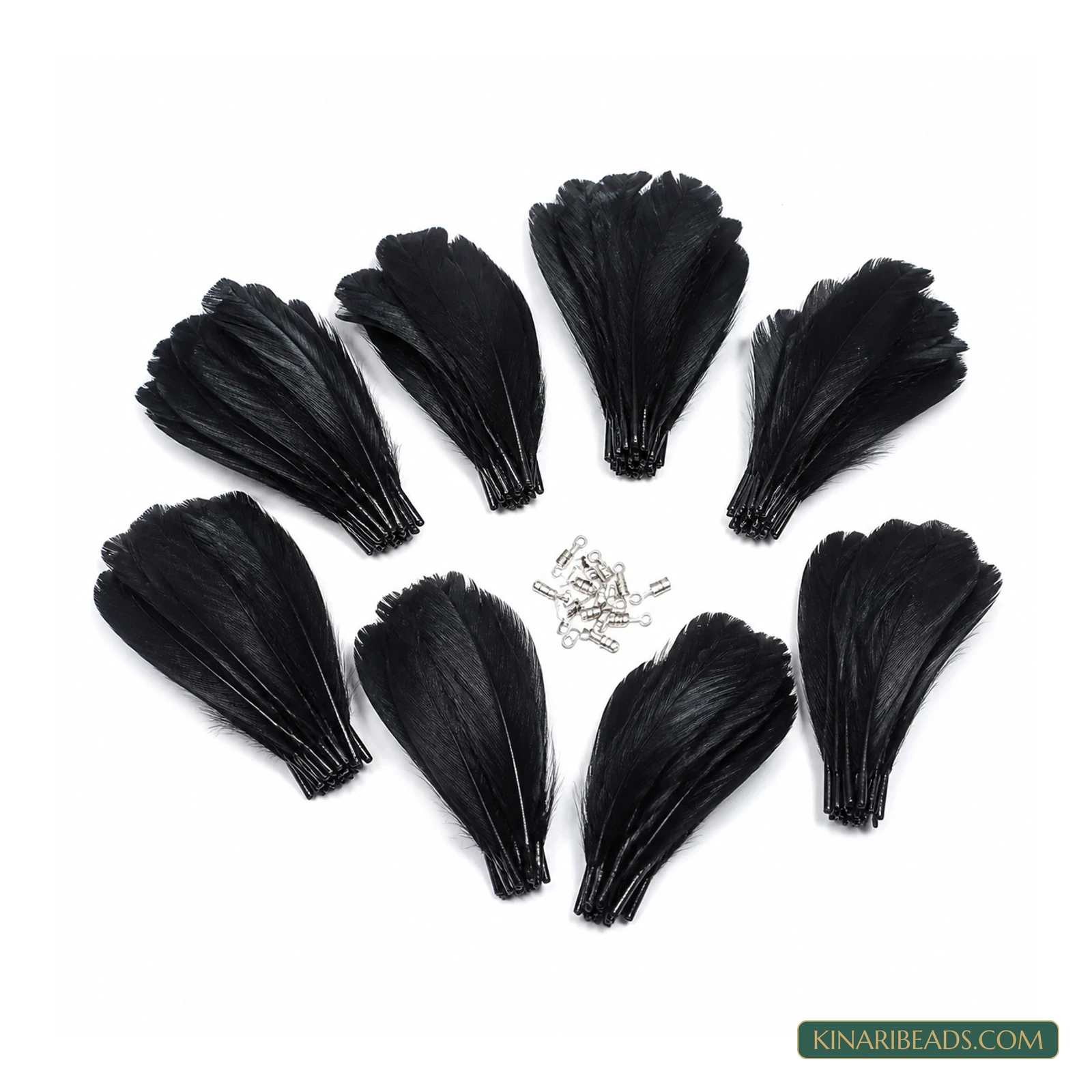Black Natural Craft Feathers – 80 or 800 Pieces product image