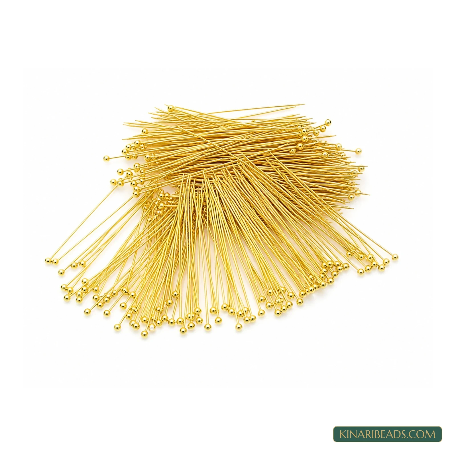 Brass Ball Head Pins 1.5 Inch – 50g Pack - Golden colour