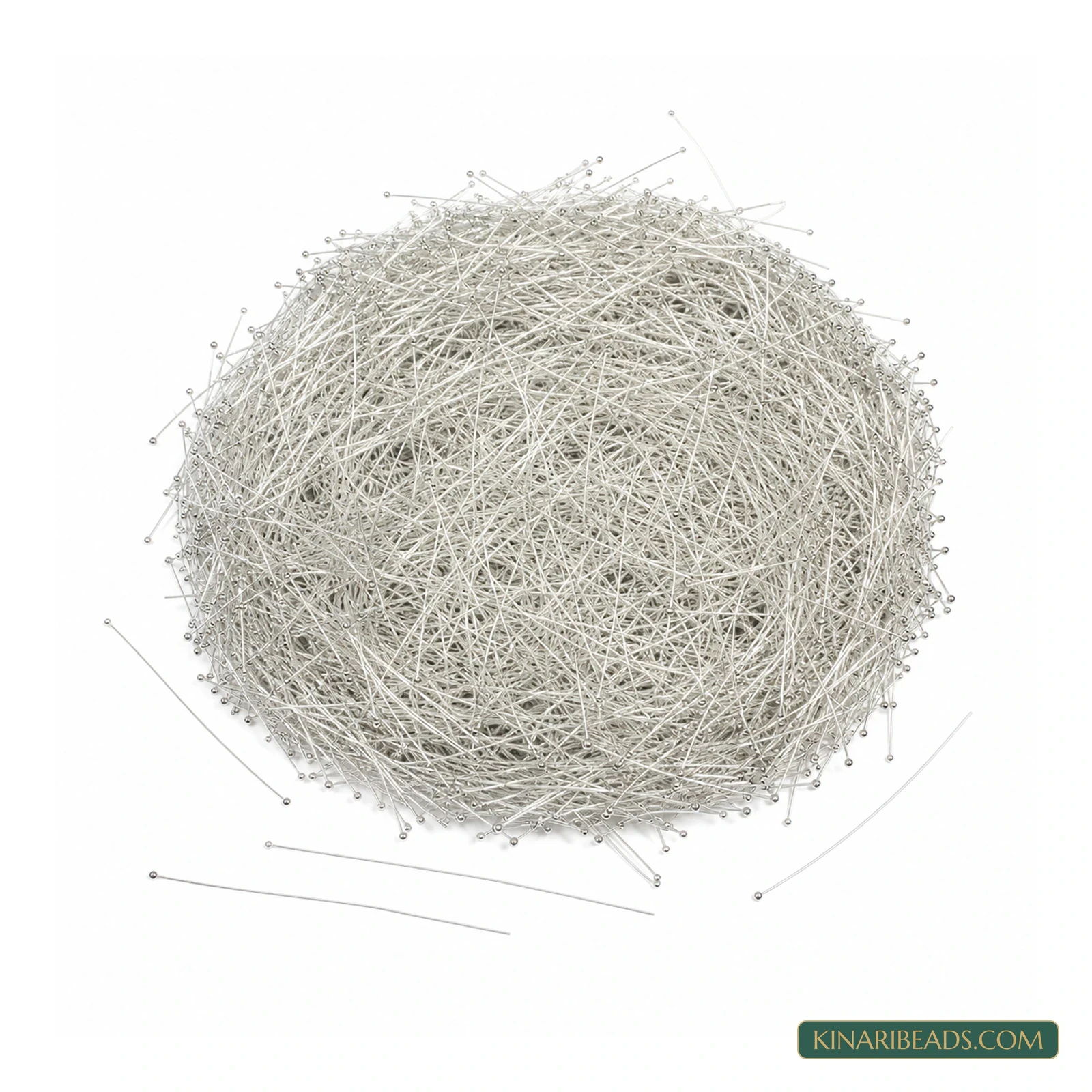 Brass Fuse-Wire Ball Pins 3 Inch – 25g Pack - Silver colour