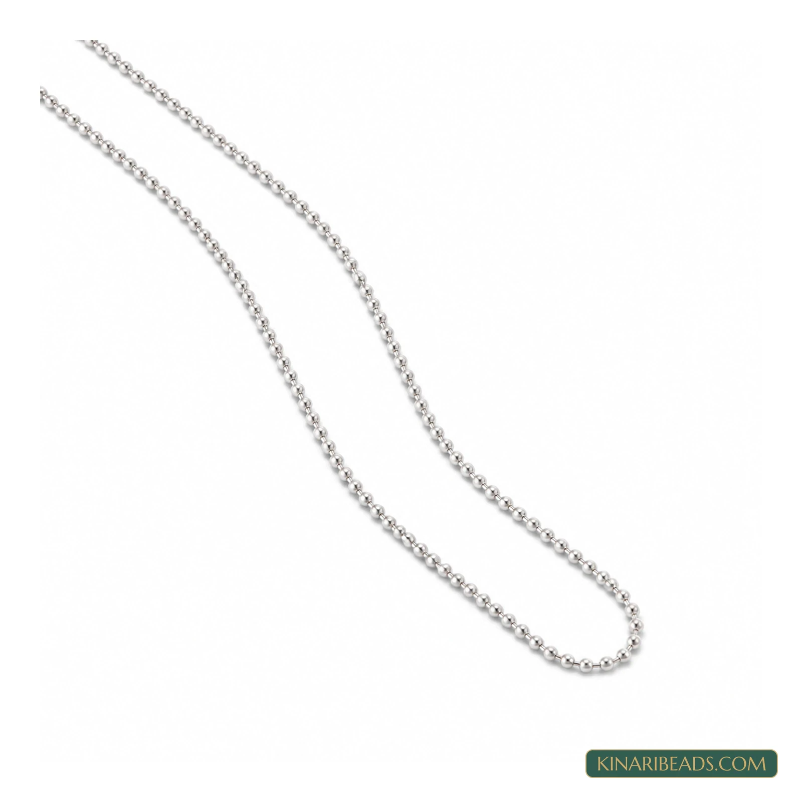 Chrome-Plated Brass Neck Chain – 22 Inch, Style 1, Pack of 6