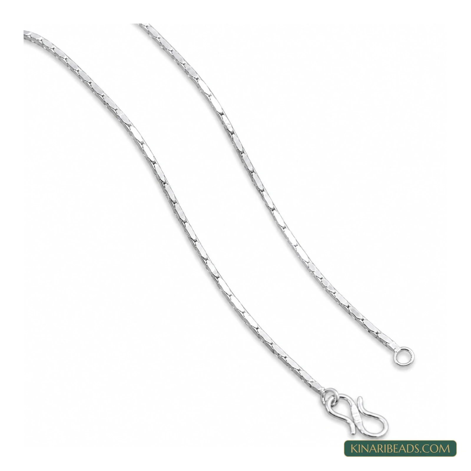 Chrome-Plated Brass Neck Chain – 22 Inch, Style 3, Pack of 6