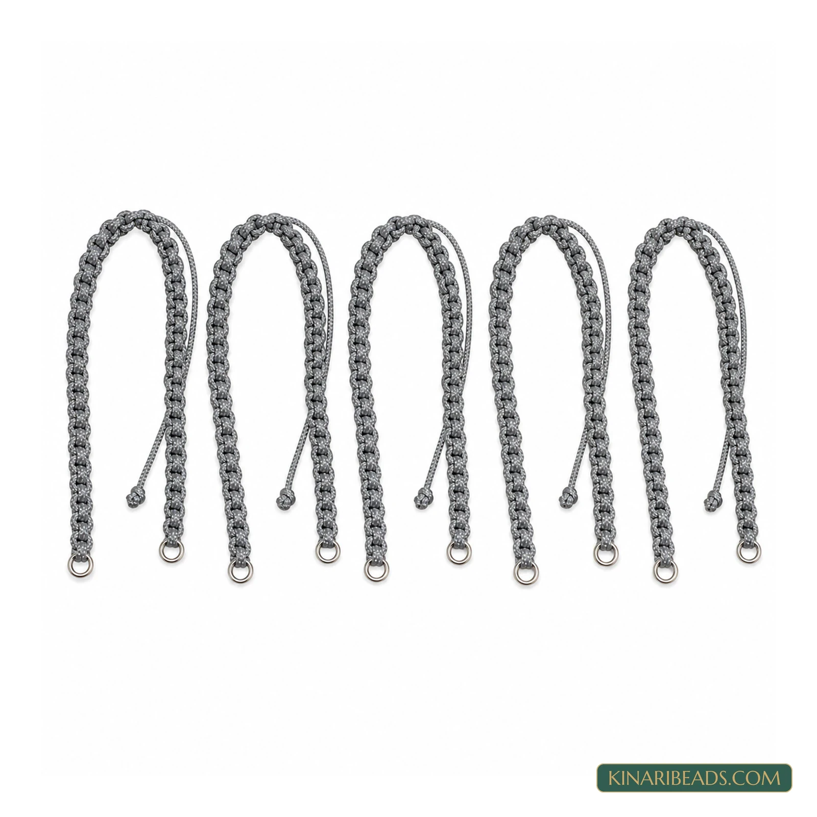 Coloured Rakhi Bracelet Extender Threads – Pack of 5 - Grey colour