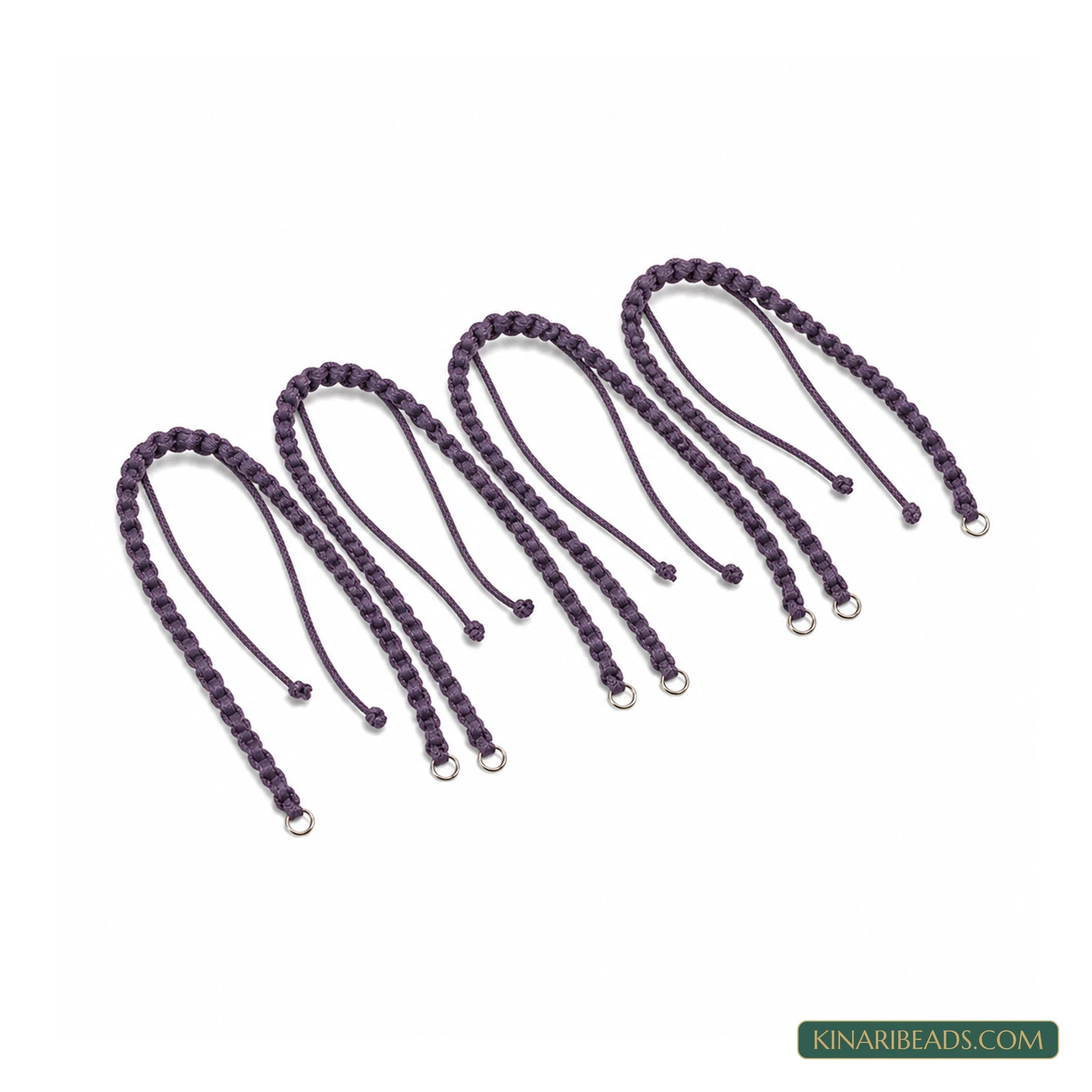 Coloured Rakhi Bracelet Extender Threads – Pack of 5 - Purple colour
