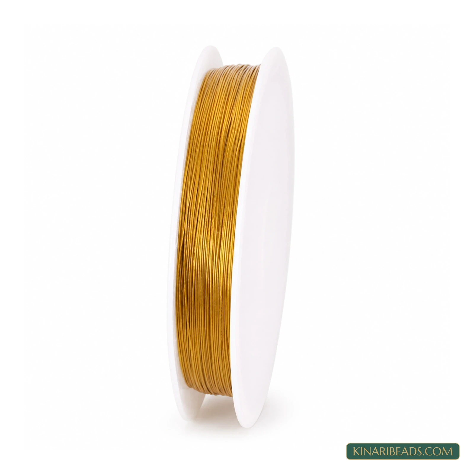 Coloured Tiger Tail Beading Wire – 0.45mm, 100m - Golden colour