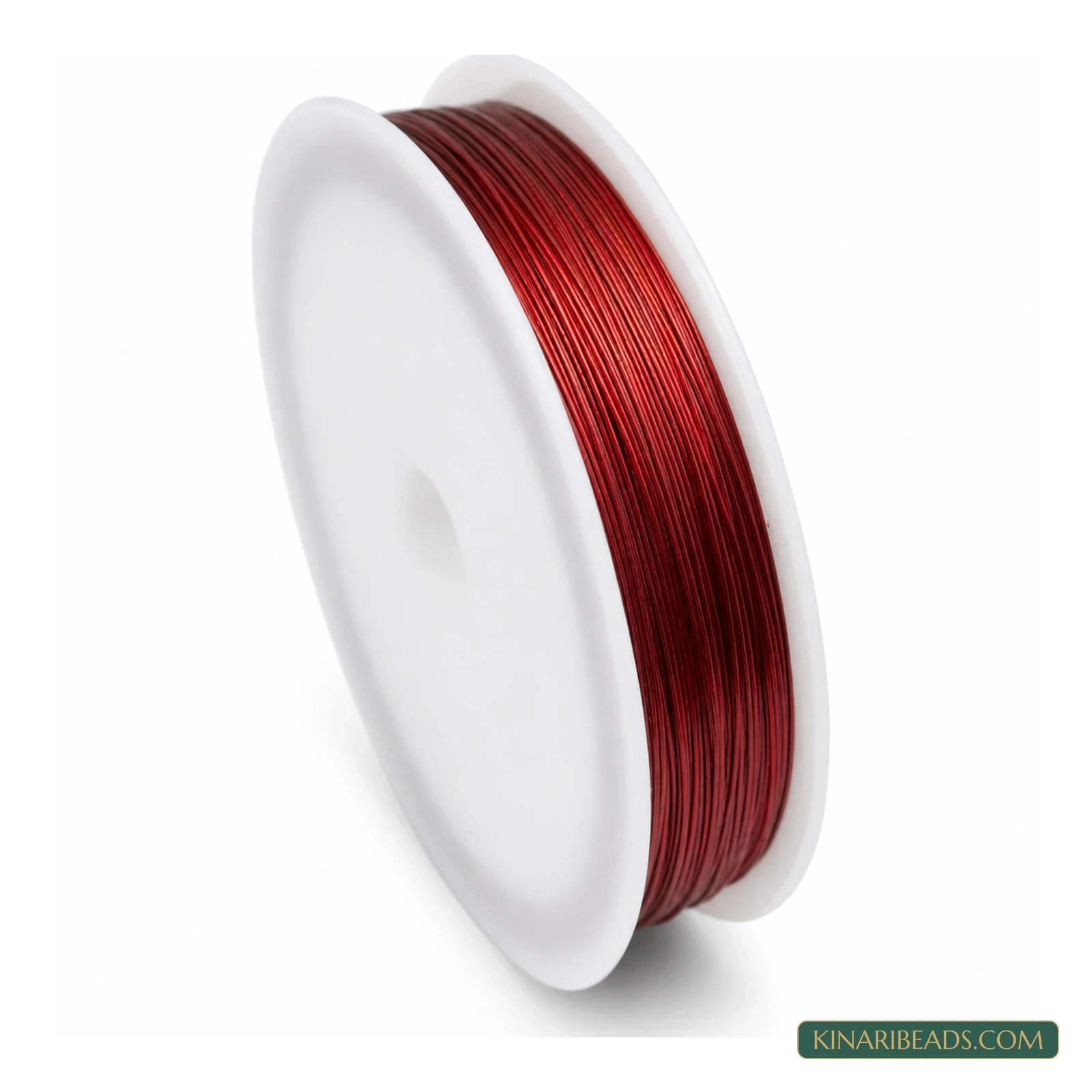 Coloured Tiger Tail Beading Wire – 0.45mm, 100m - Red colour