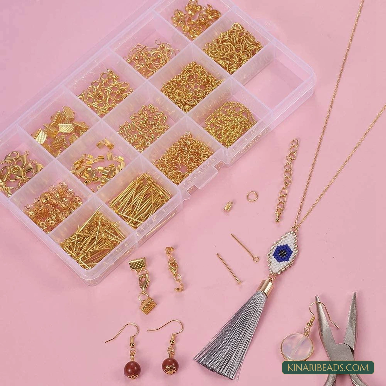 Complete Metal Jewellery Findings Mix Box product image