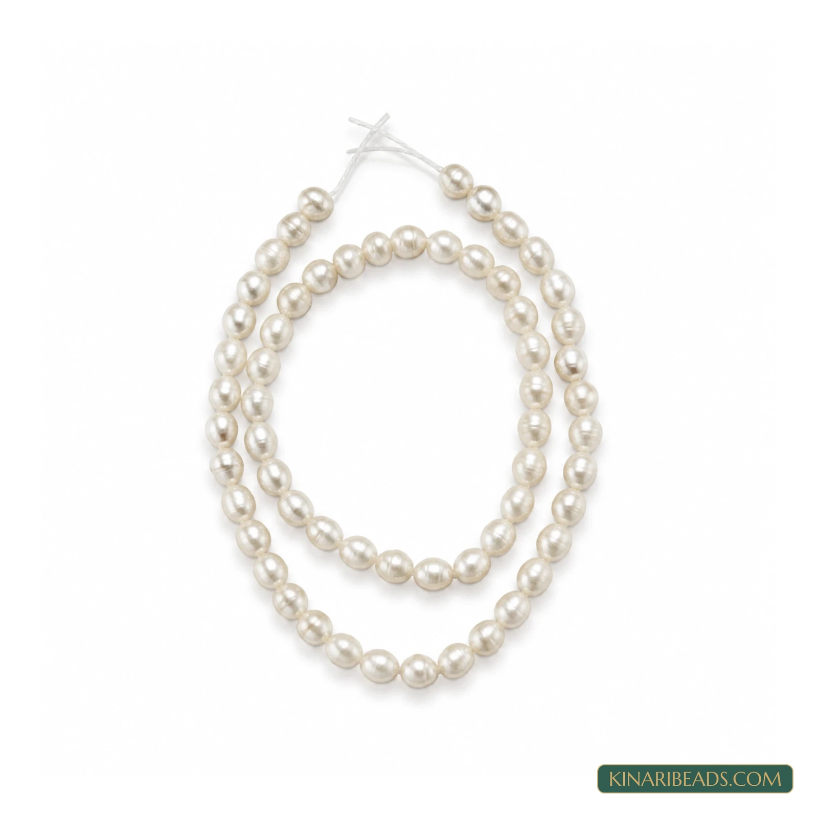 Cream Oval Freshwater Cultured Pearls – 4x5mm, 1 String