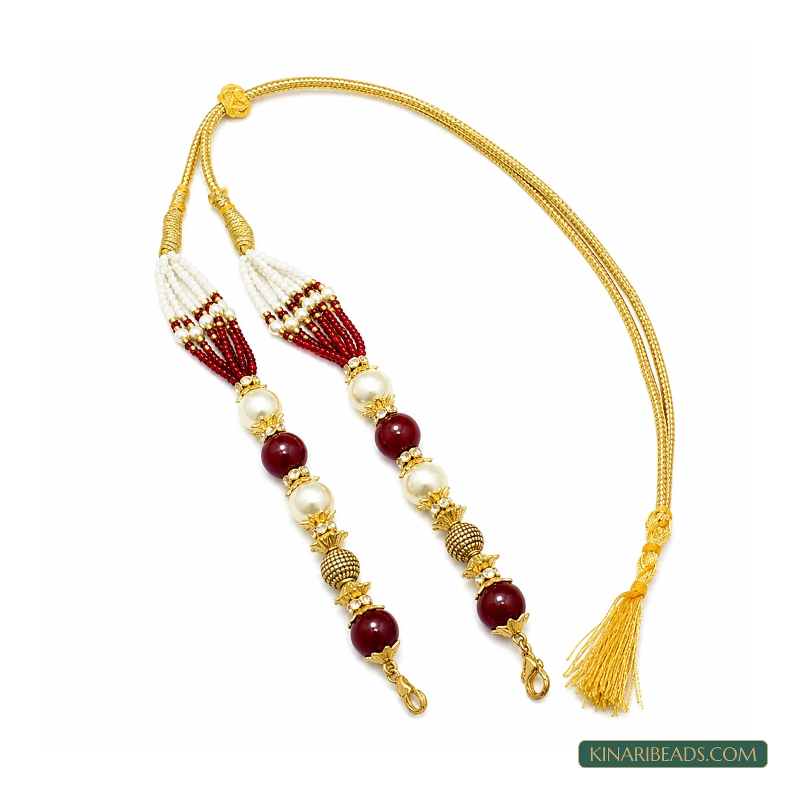 Decorative Glass Bead Pendant Dori - Red colour