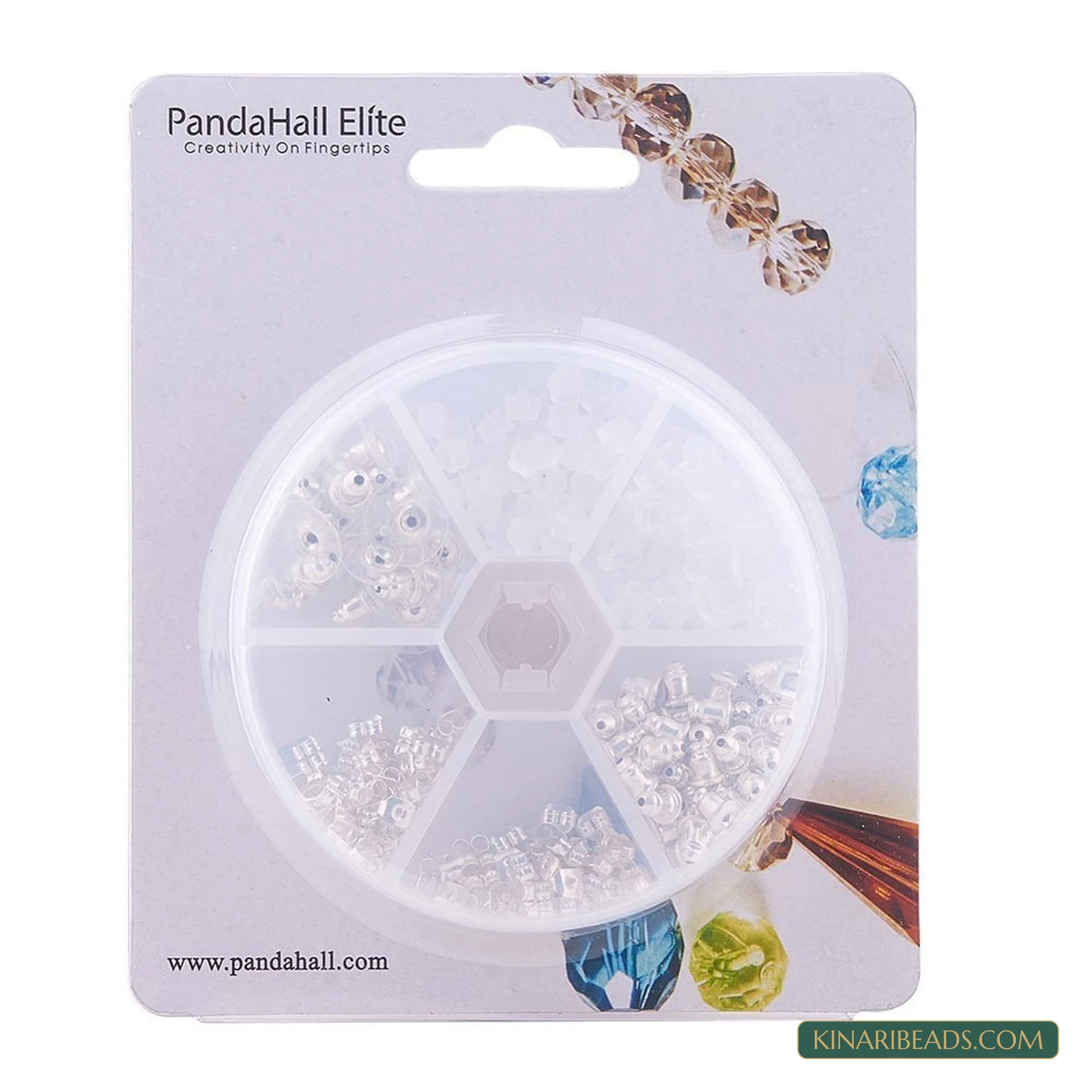5-Style Silver-Tone Earring Backs Kit – 1, 5 or 20 Kits product image