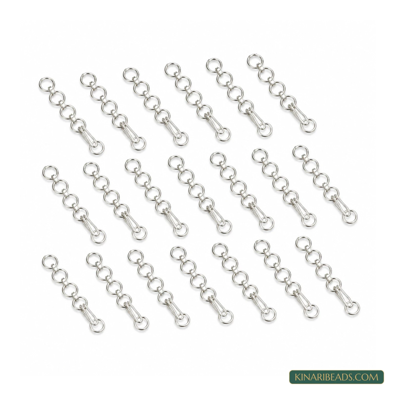 Four-Link Extender Chains with Hooks – 1.5 Inch, Pack of 25