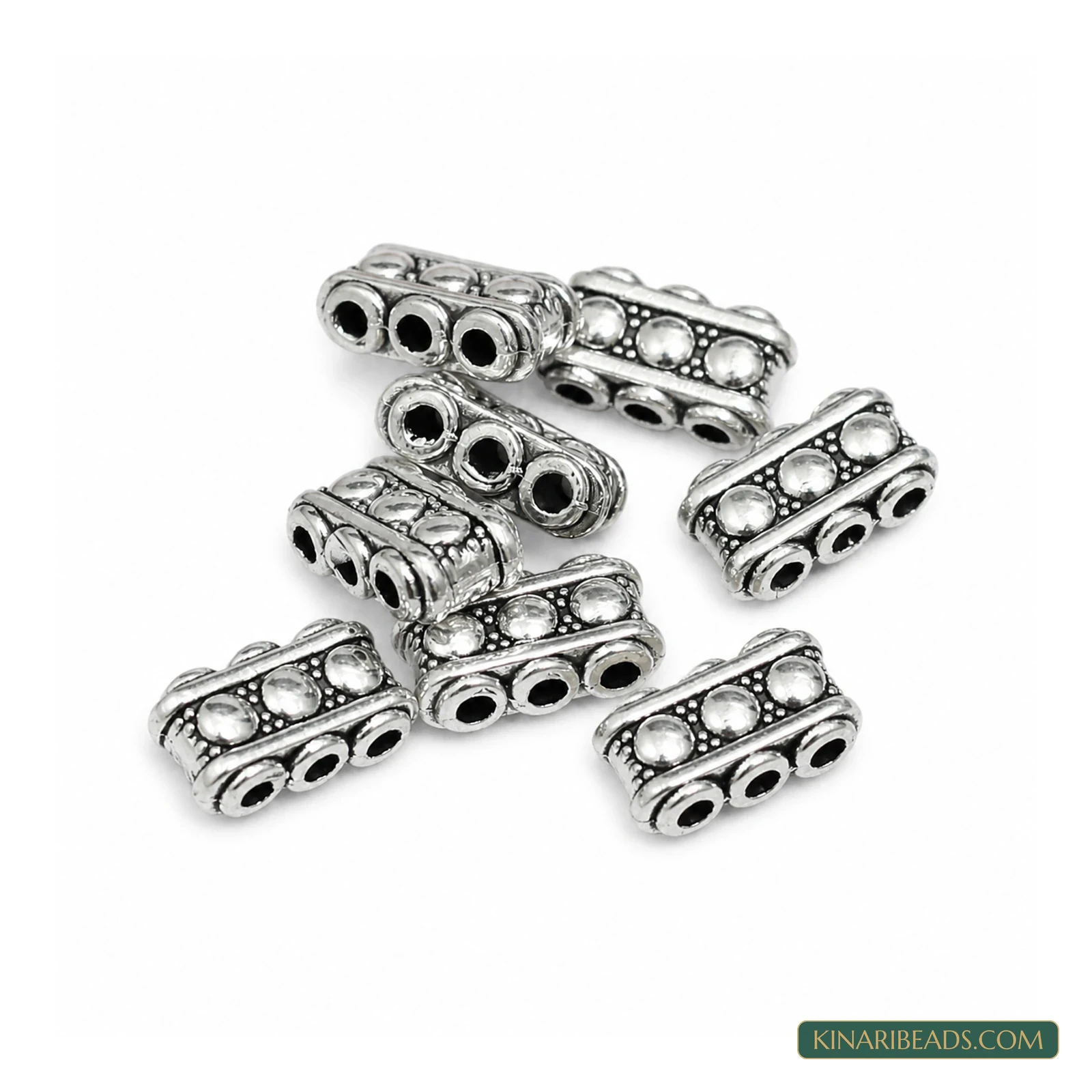 German Silver 3-Hole Spacer Connector – 7x13mm product image