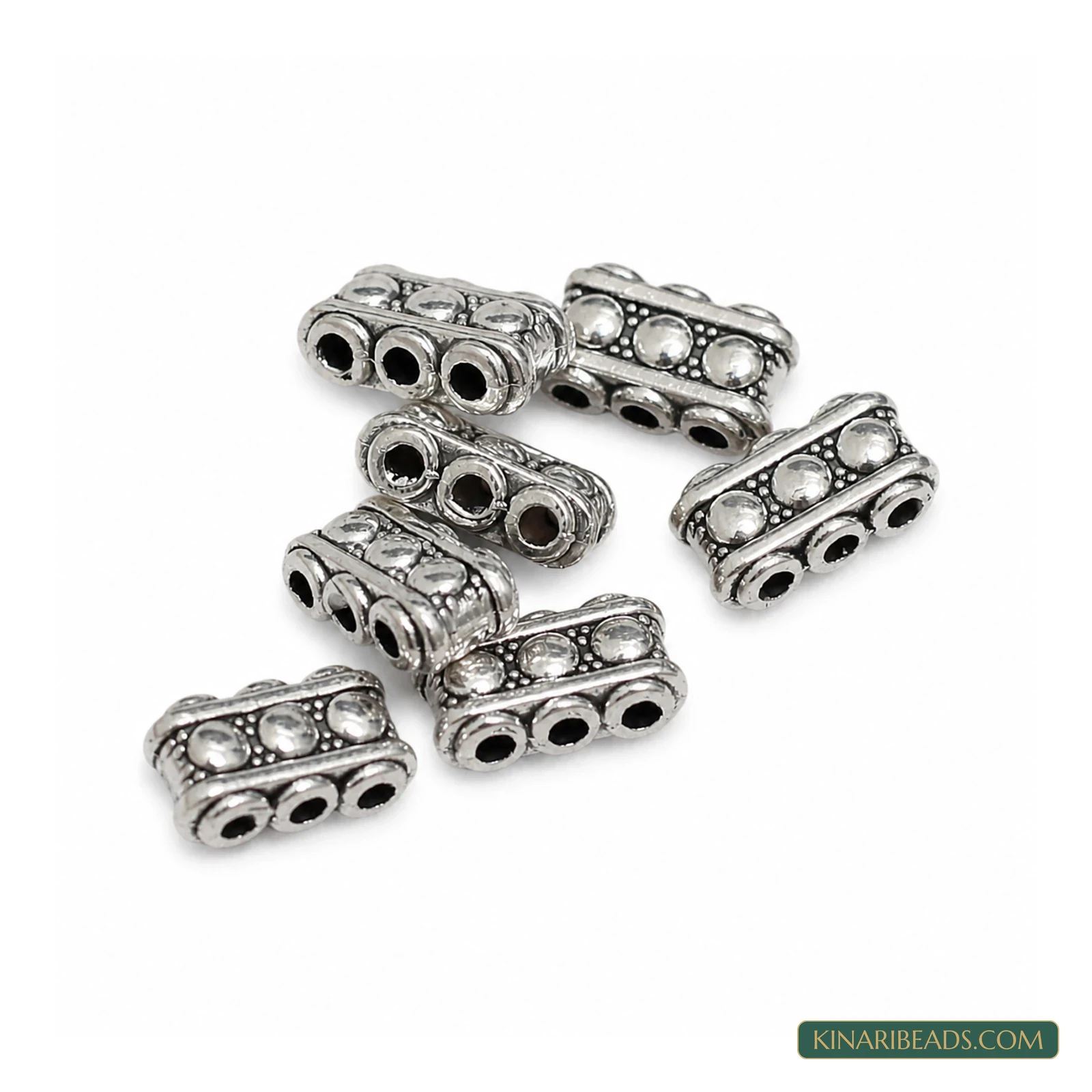 German Silver 3-Hole Spacer Connector – 7x13mm product image