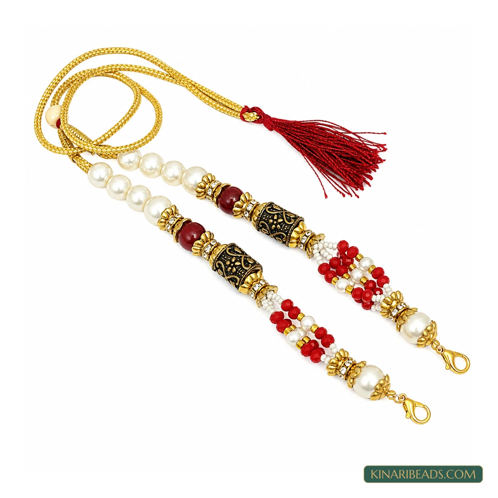 German Silver Beaded Necklace Dori