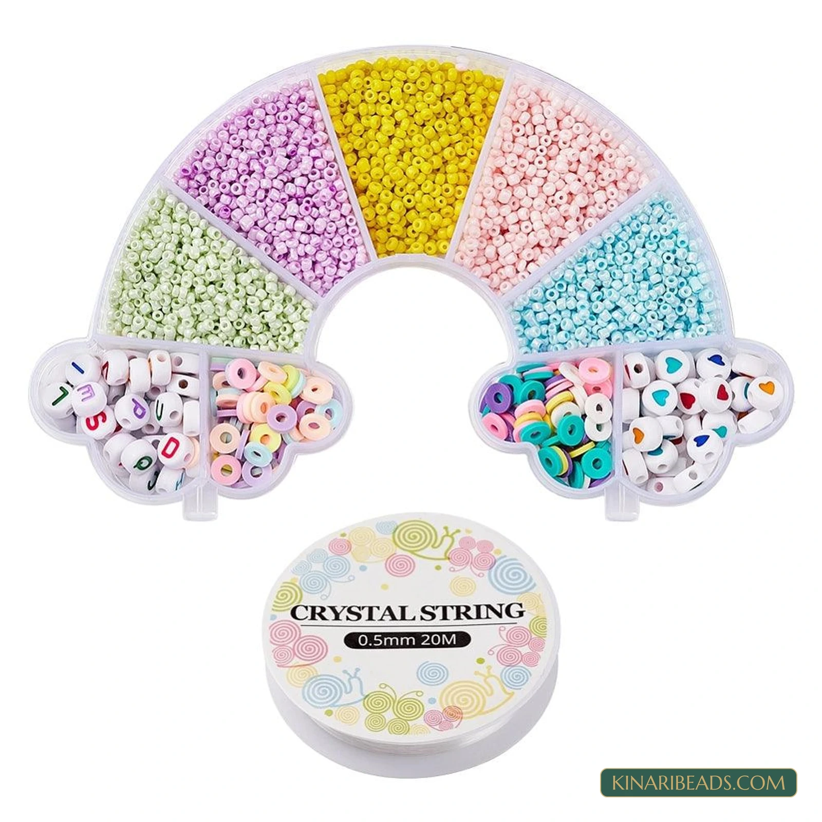 Glass Seed, Heishi & Acrylic Beads Bracelet Making Kit