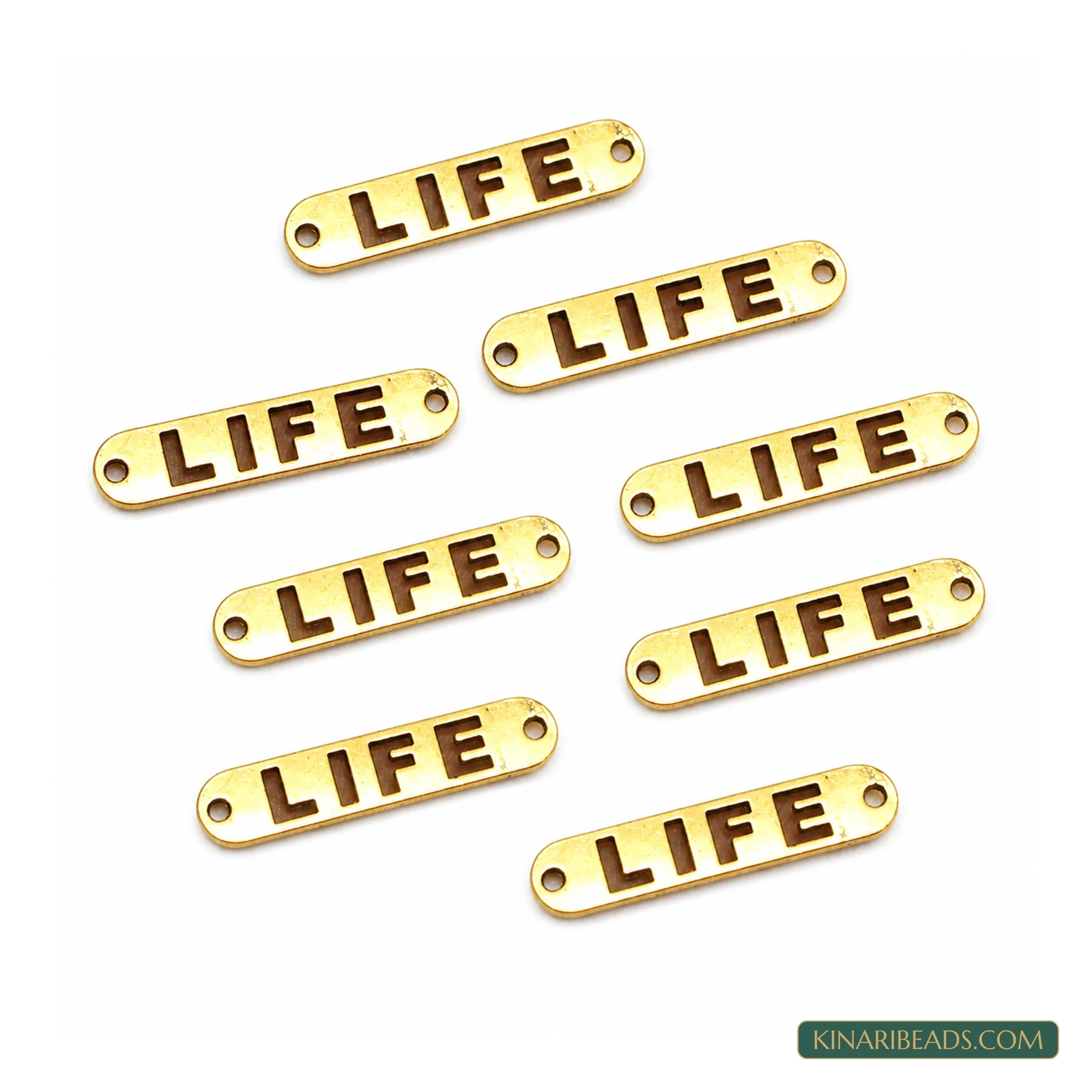Gold German Silver LIFE Word Links – 32x11mm product image