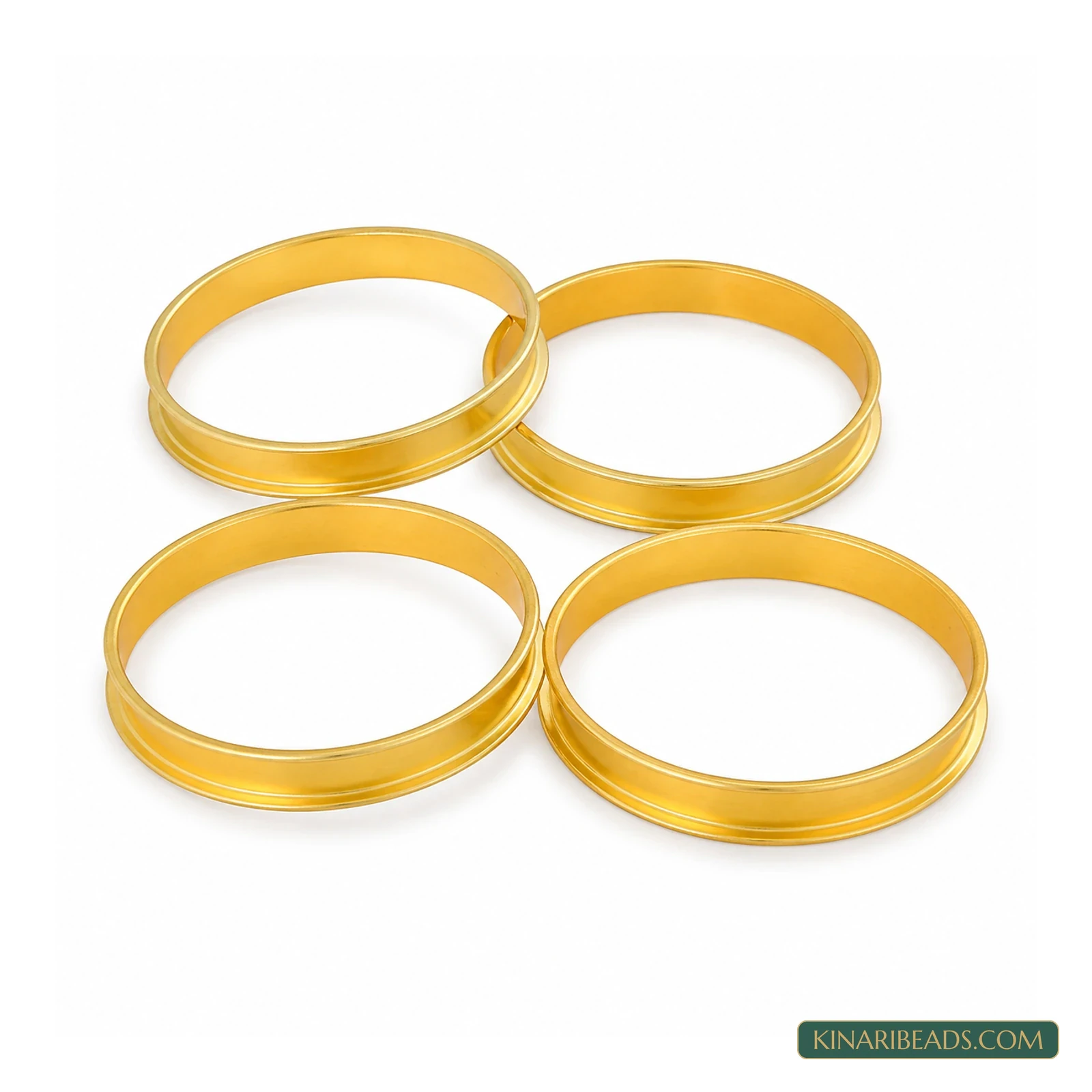 Golden Metal Bangle Blanks – 4 Pack product image