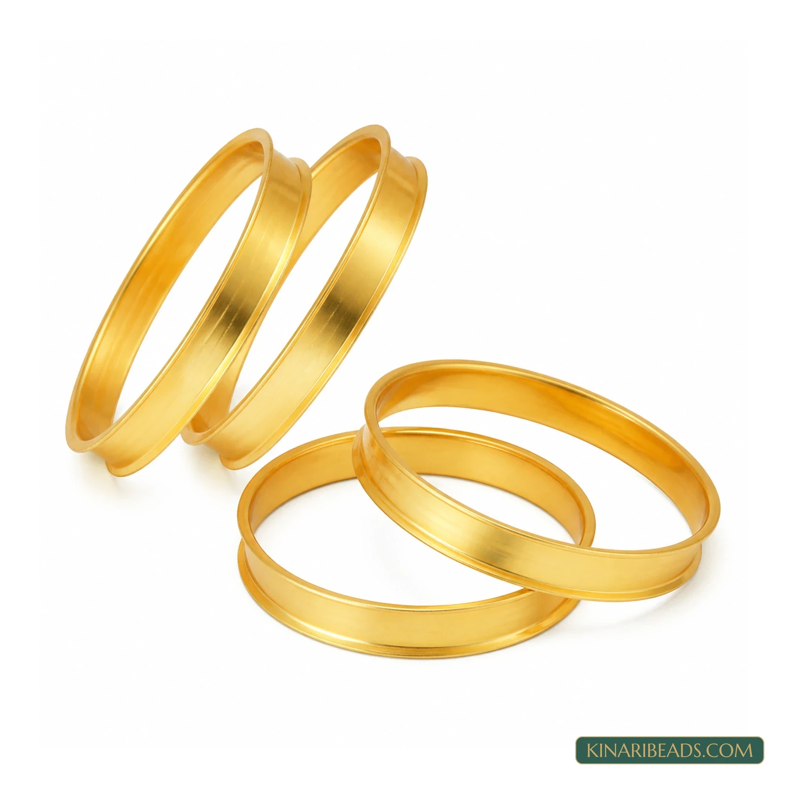 Golden Metal Bangle Blanks – 4 Pack product image