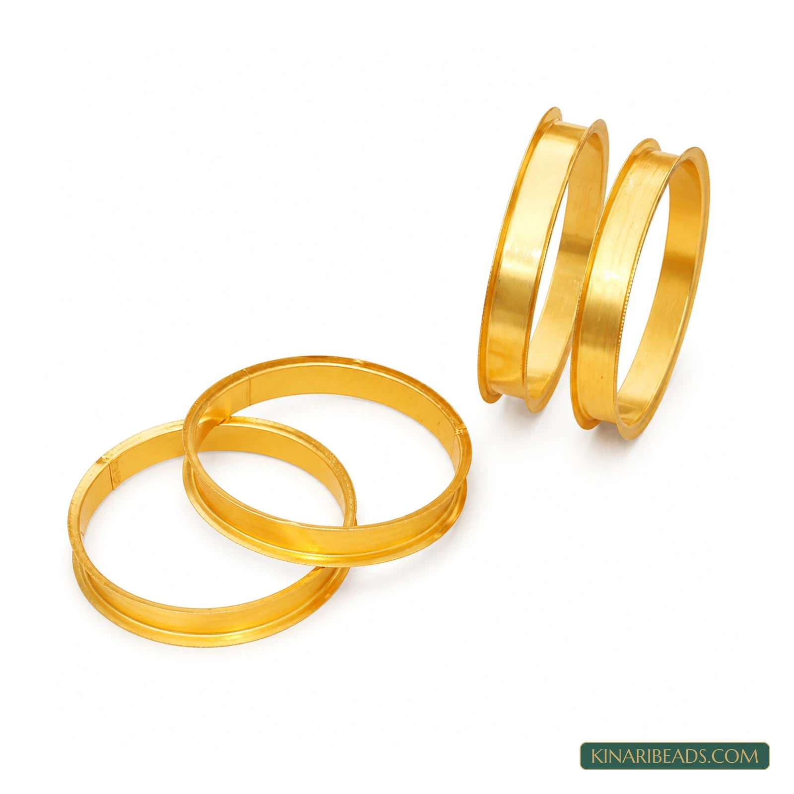 Golden Metal Bangle Blanks – 4 Pack product image