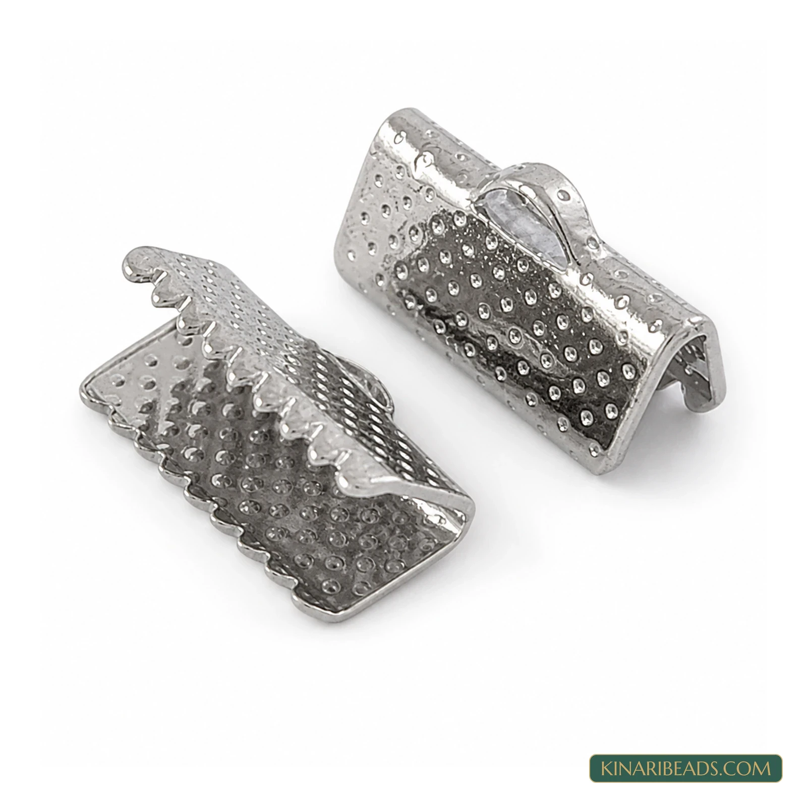 Gunmetal Ribbon Clamp Ends – 7×13mm product image