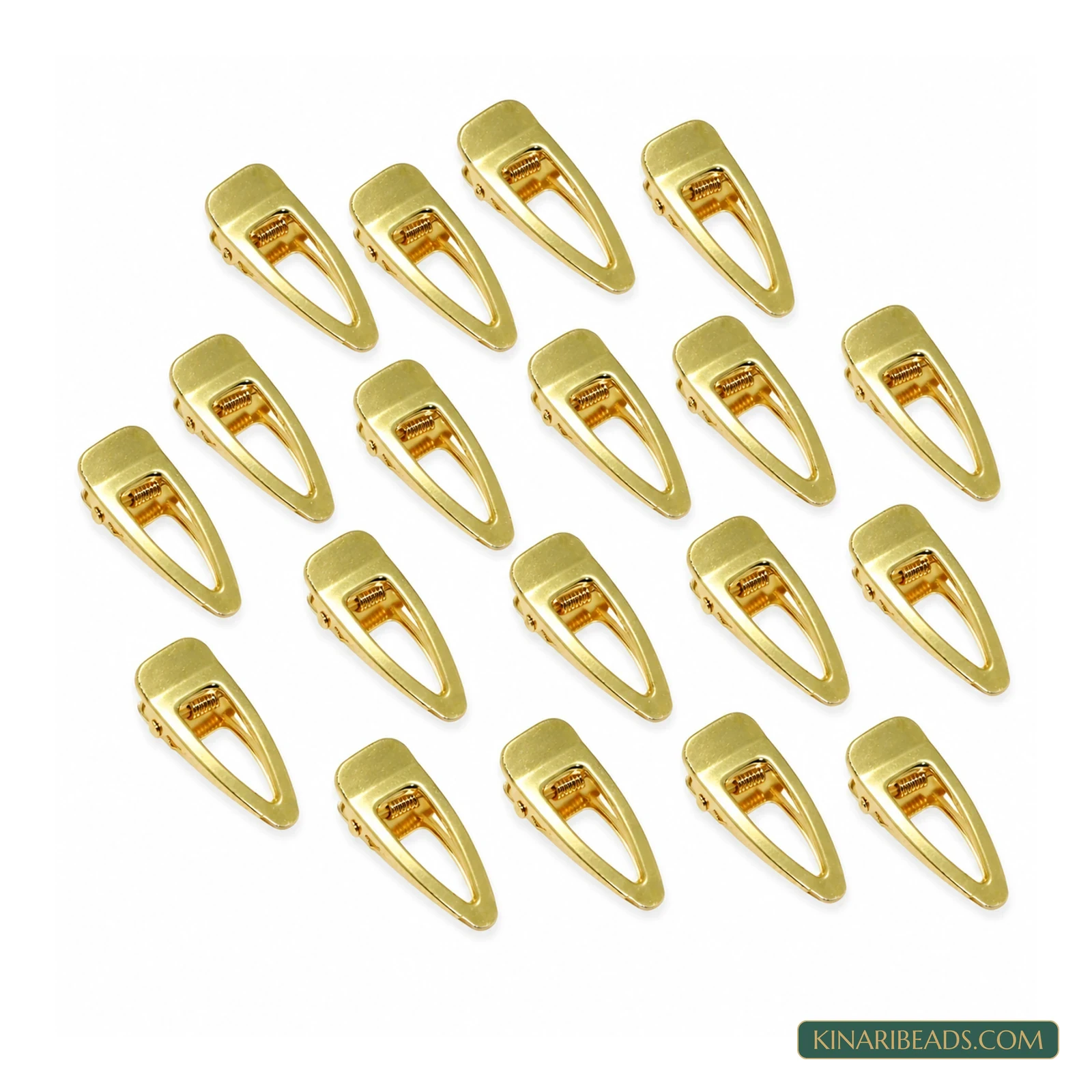 Hollow Alligator Hair Clip Blanks – 20 Pack product image