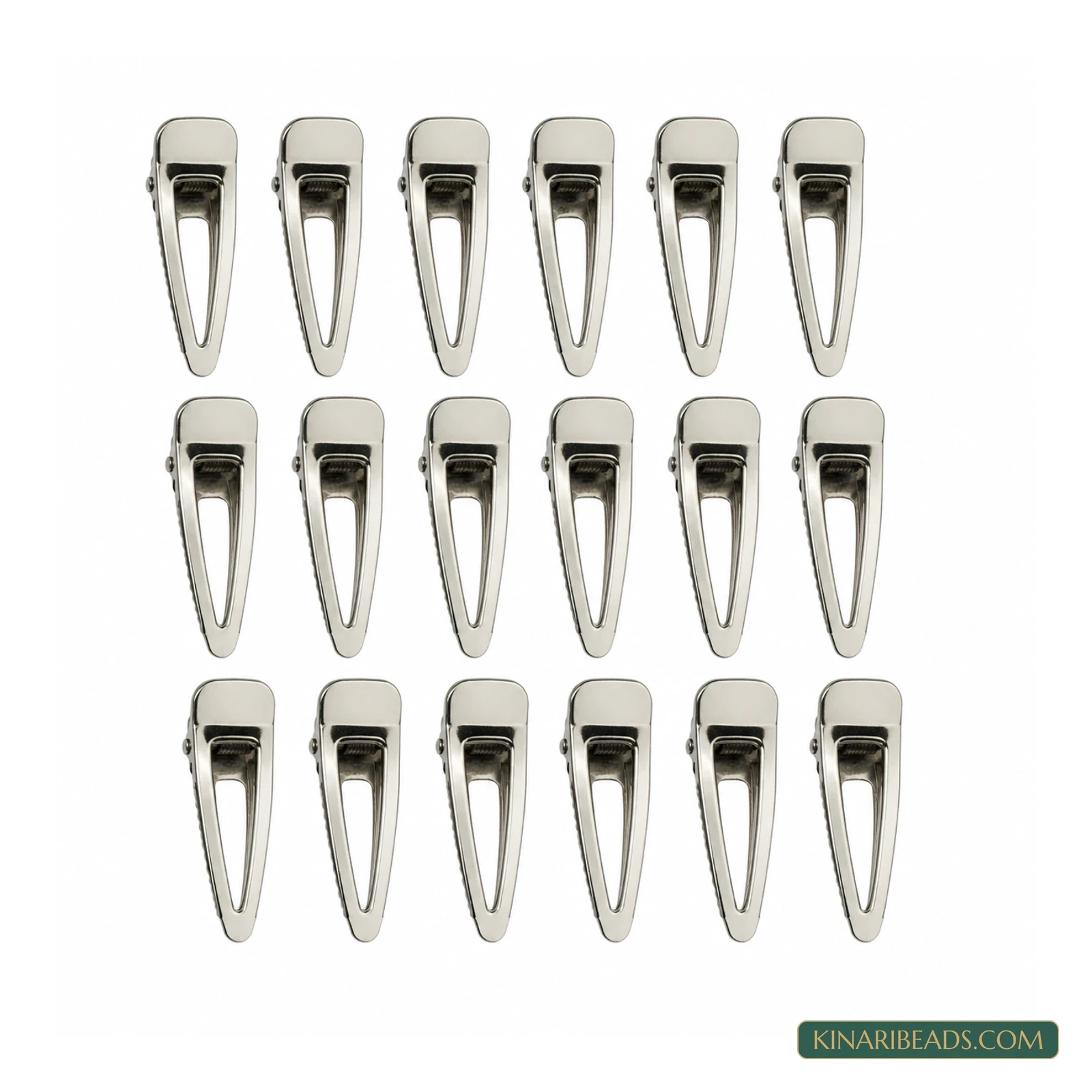 Hollow Alligator Hair Clip Blanks – 20 Pack product image