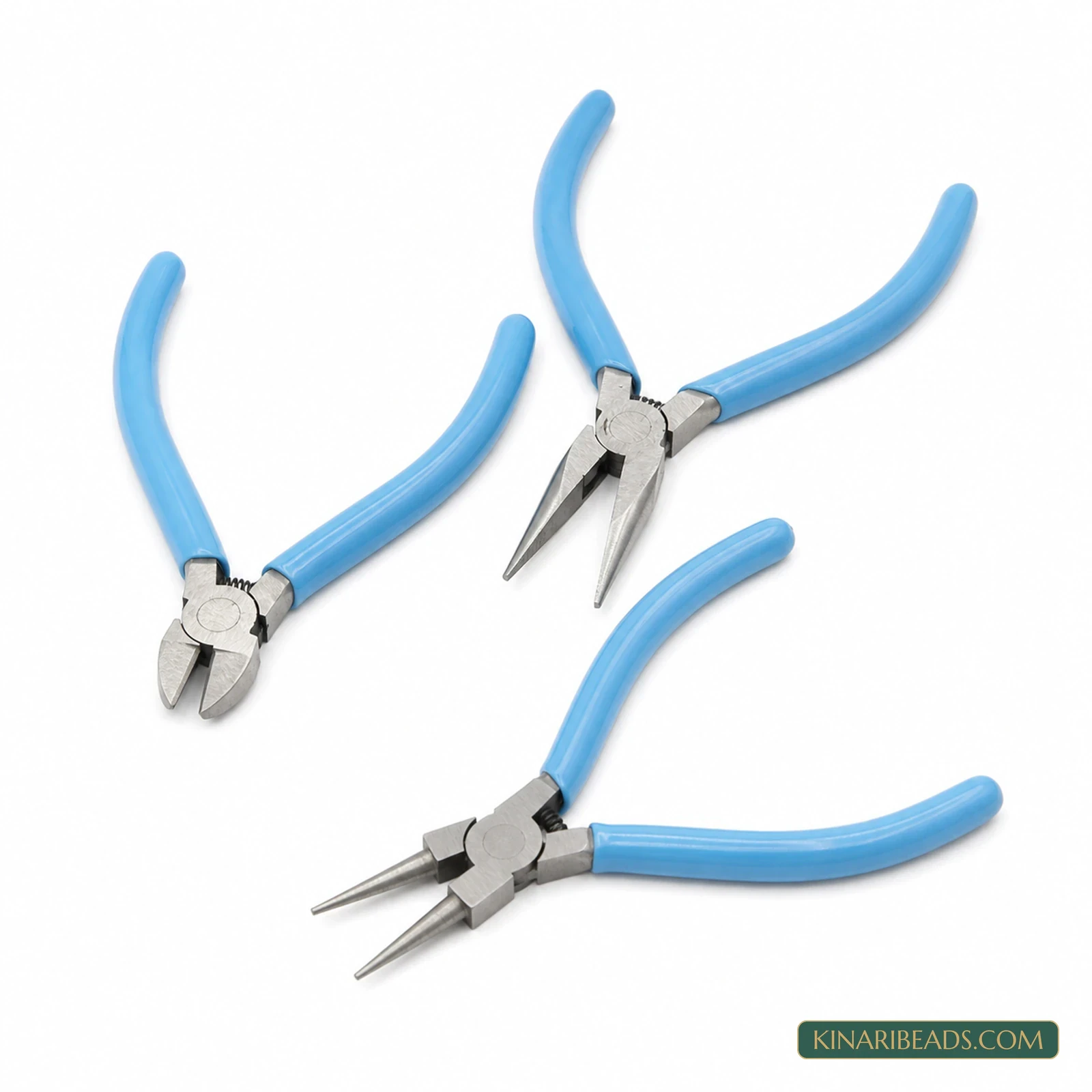 Jewellery Pliers Set: Round Nose, Flat Nose & Cutter - 3 Pcs