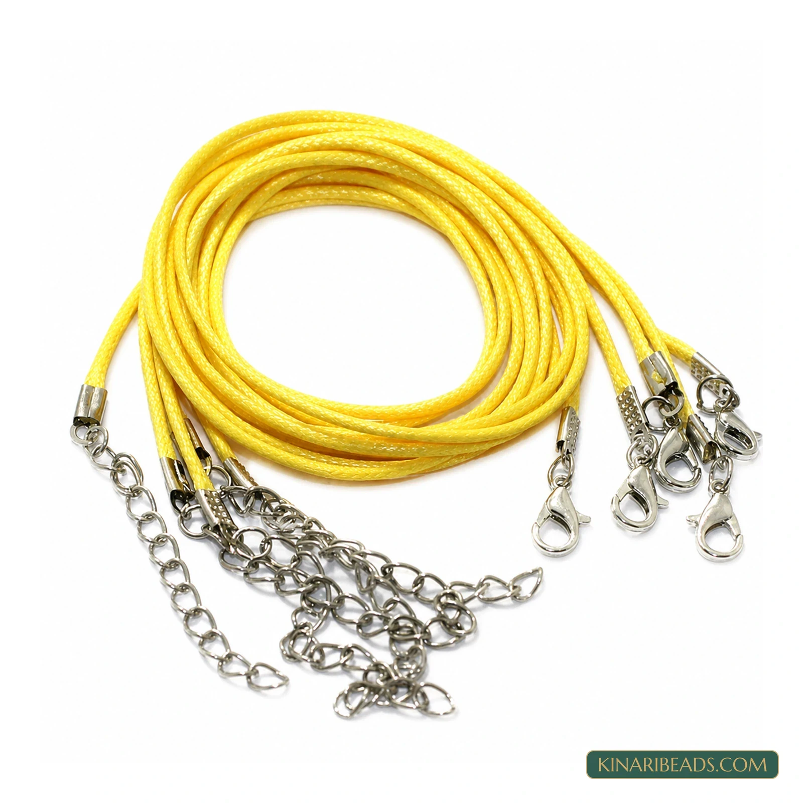 Leather Necklace Cord with Clasp – Pack of 5