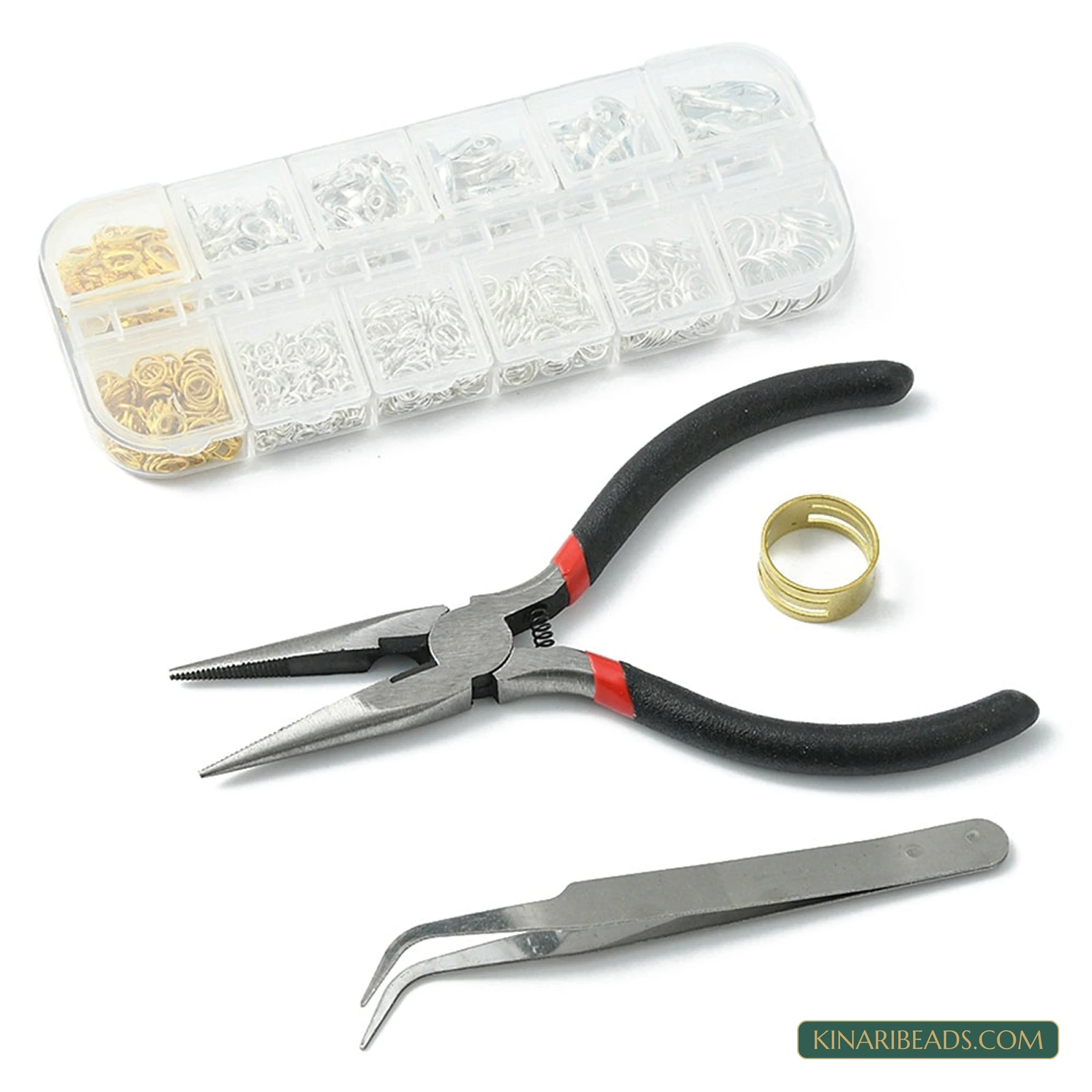 Lobster Clasps, Jump Rings & Pliers Jewellery Findings Kit – 1 or 5 Sets product image