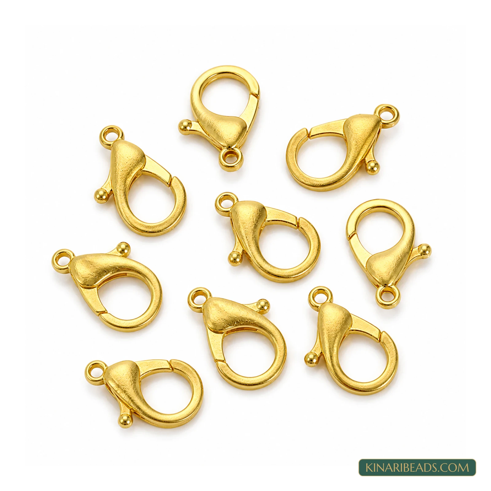 Lobster Claw Jewellery Clasps Gold-Tone 34x23mm – 10 Pcs